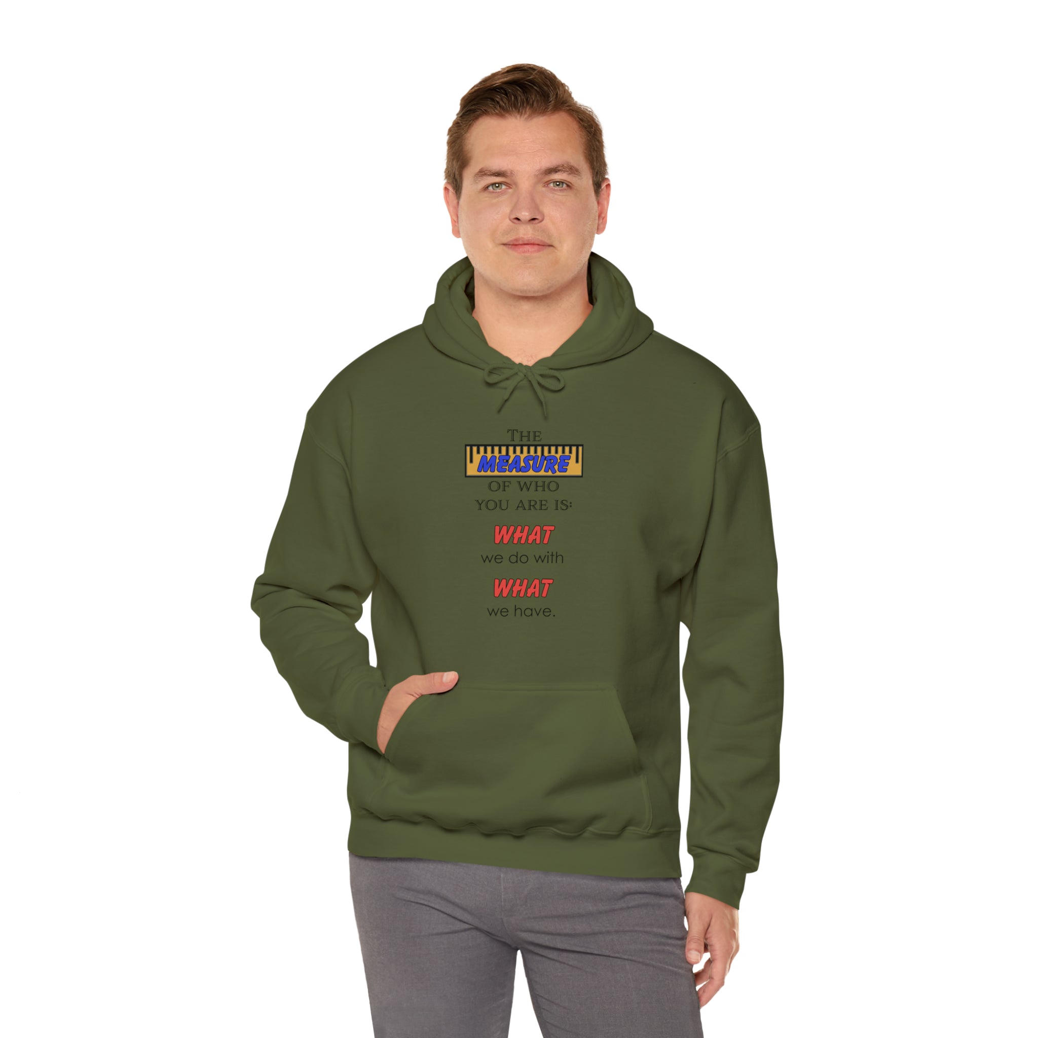 Measure - Unisex Heavy Blend™ Hooded Sweatshirt