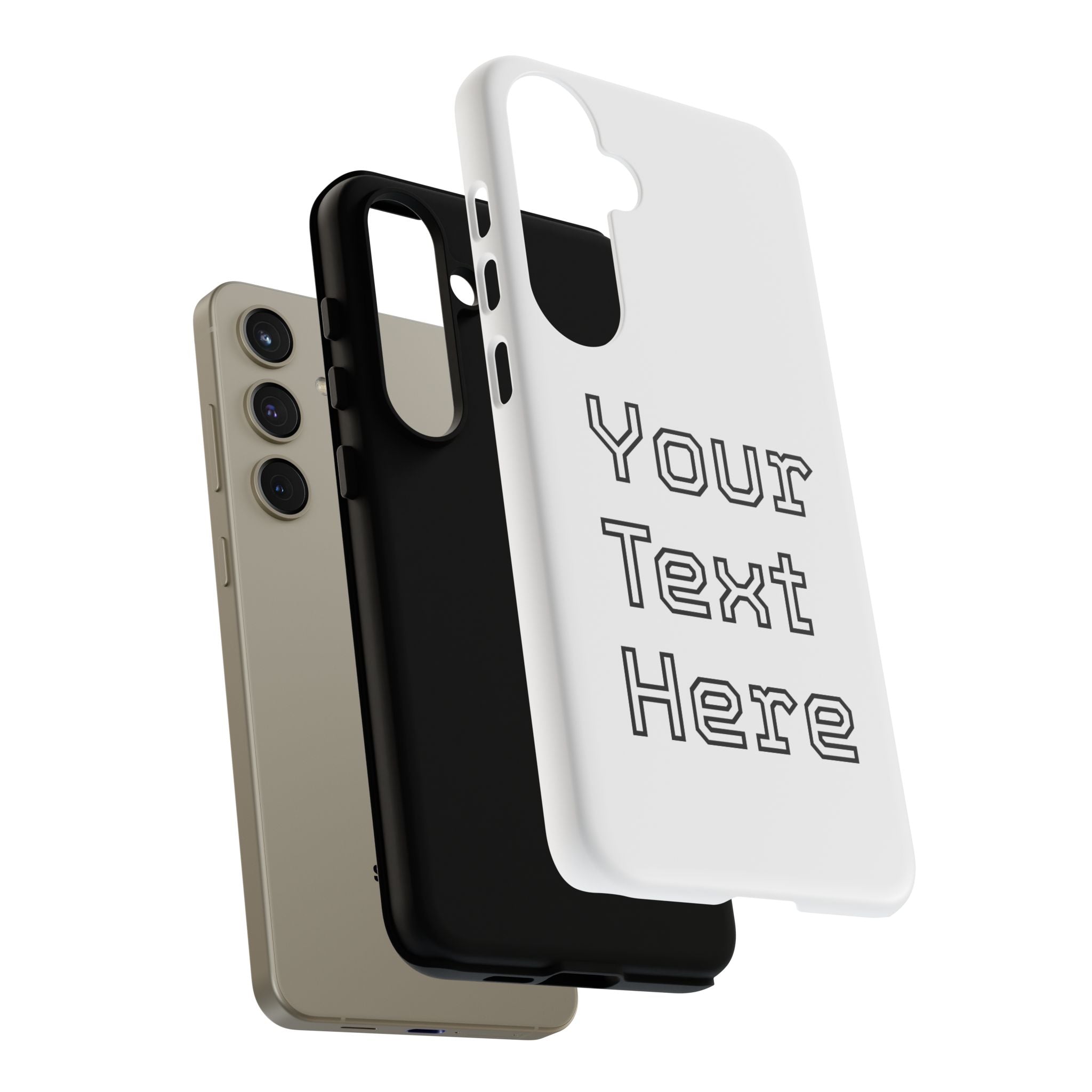 Custom Phone Case with Personalized Text, Tough Phone Cover, Unique Phone Accessory, Gift for Friends, Durable Mobile Case
