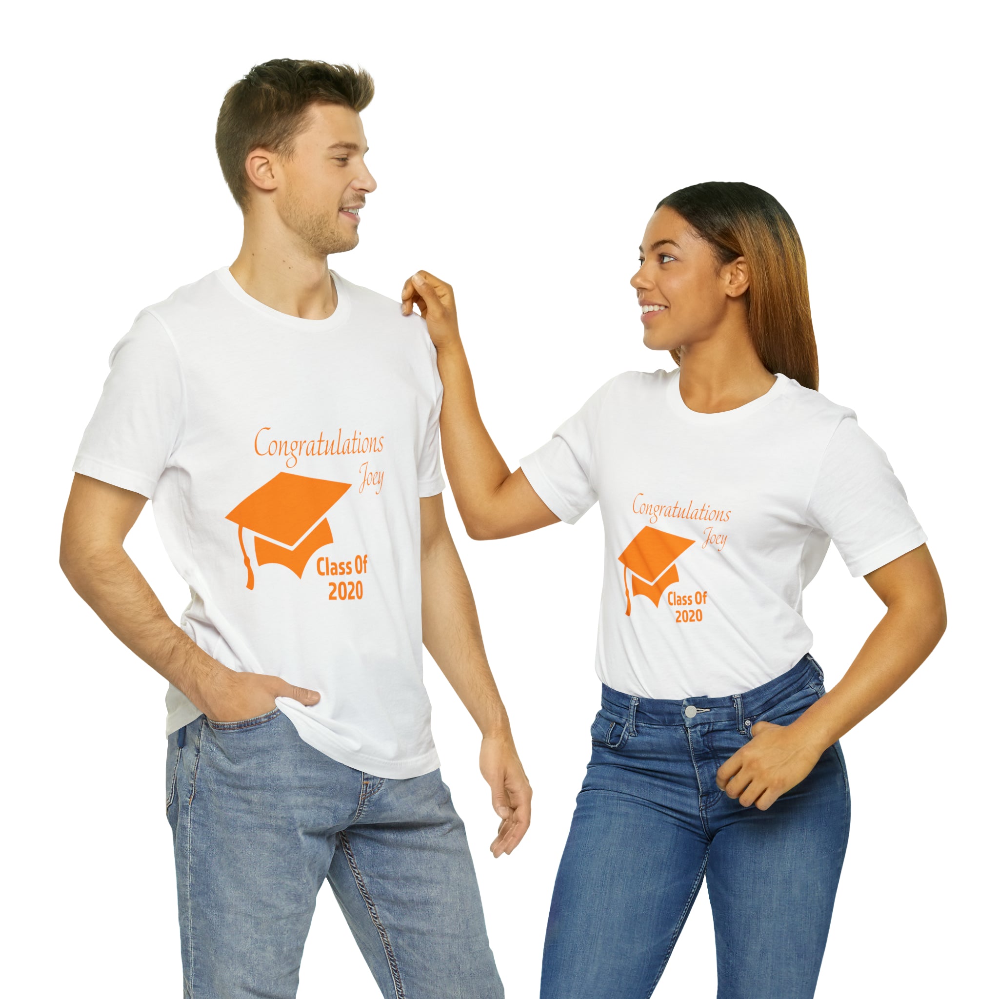 Congratulations With Year & Name Customizable - Unisex Jersey Short Sleeve Tee