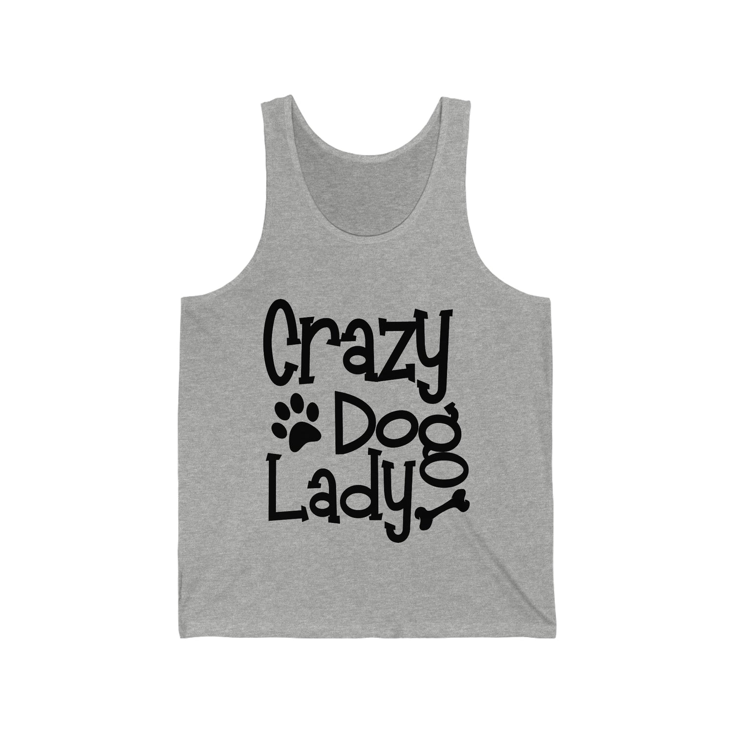 Crazy Dog Lady - Unisex Jersey Tank Top