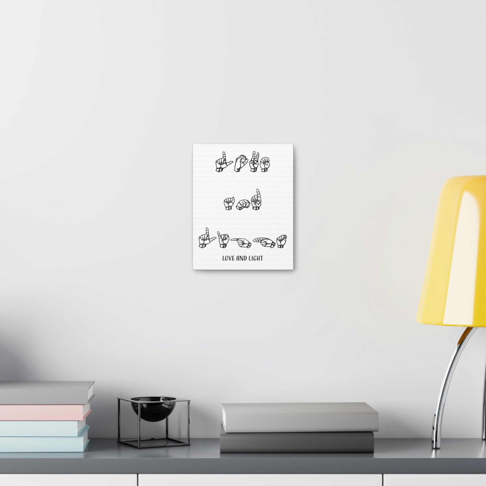 ASL - Love & Light - Canvass Print
