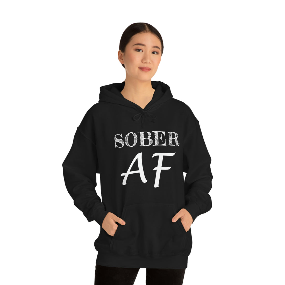 Sober AF - Unisex Heavy Blend™ Hooded Sweatshirt