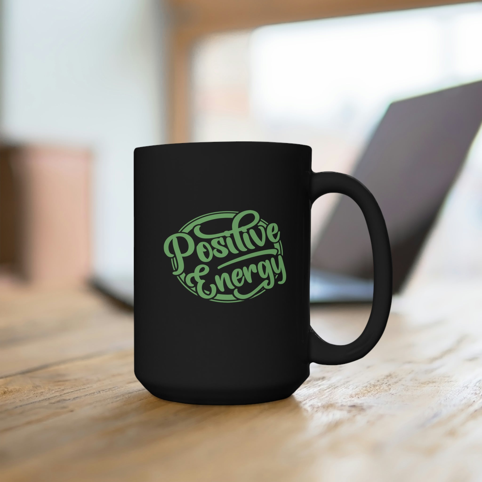 Positive Energy - Large 15oz Black Mug