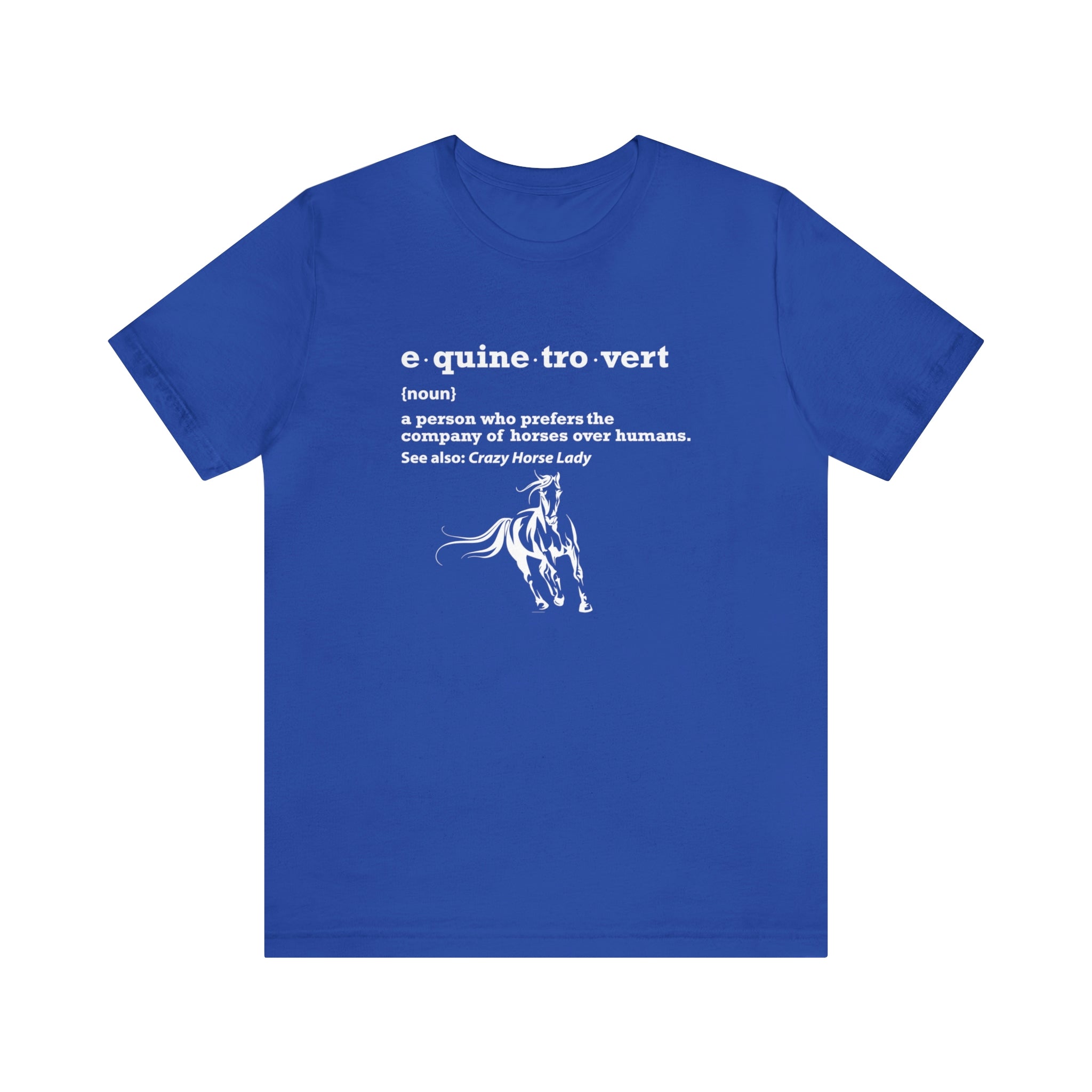 Equinetrovert Definition - Unisex Jersey Short Sleeve Tee