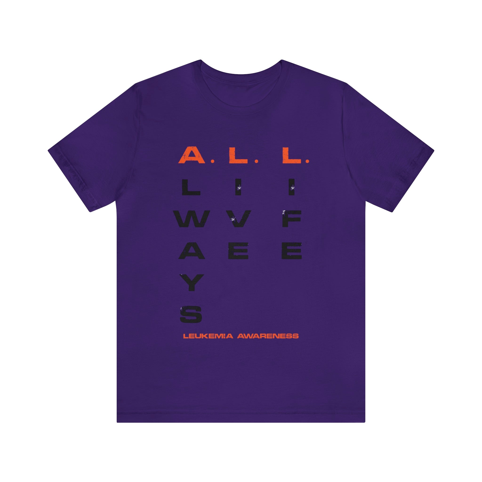A.L.L. Always Live Life Leukemia Awareness- Unisex Jersey Short Sleeve Tee