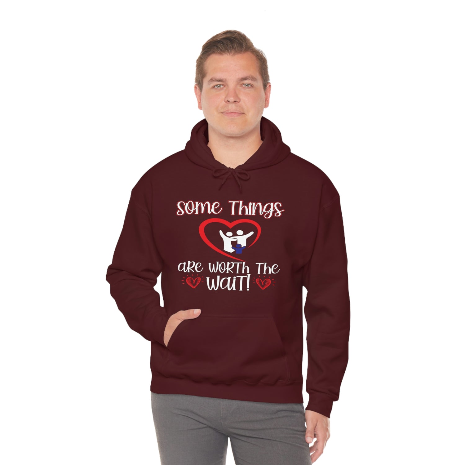 Some Things Are Worth The Wait - Unisex Heavy Blend™ Hooded Sweatshirt