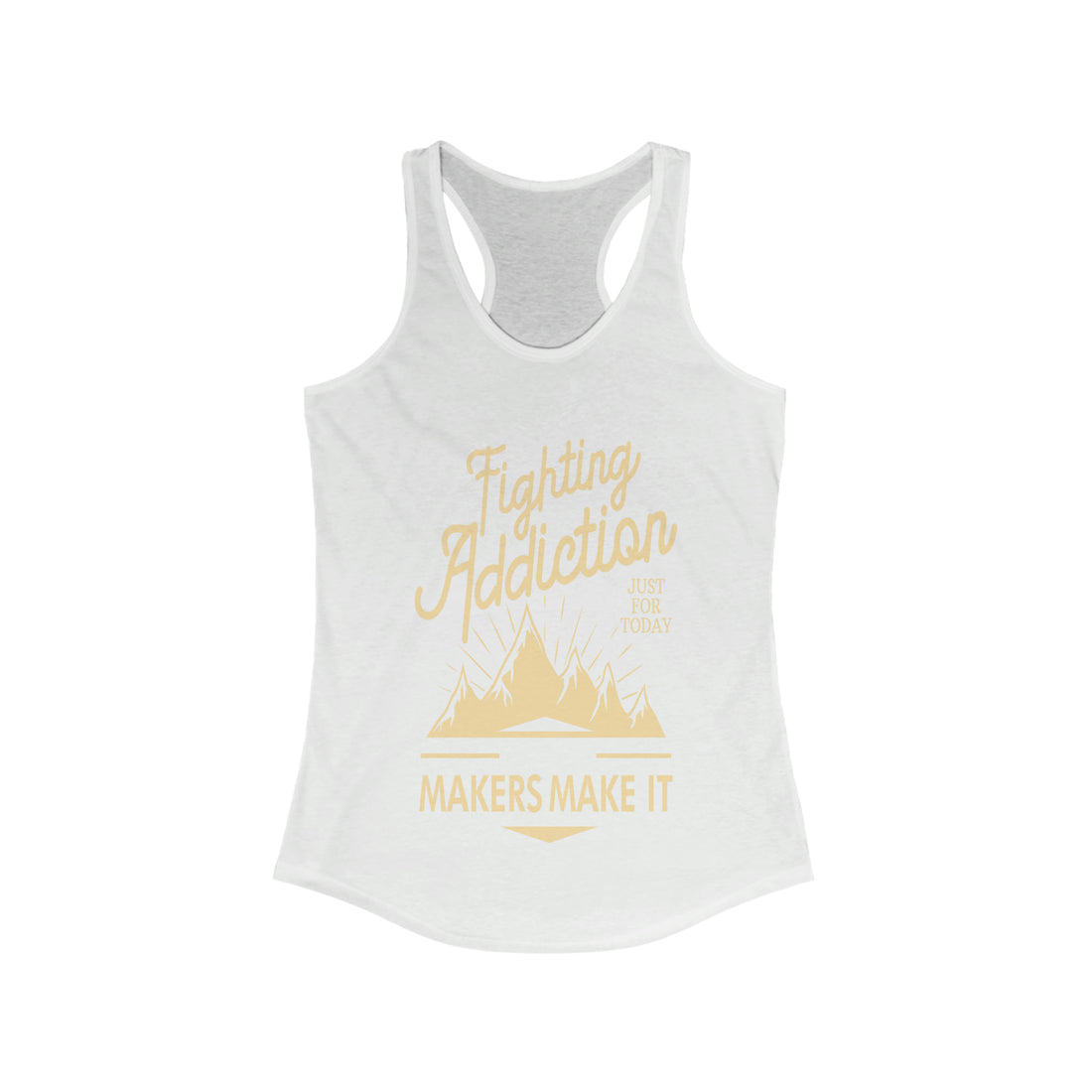 Fighting Addiction - Racerback Tank Top