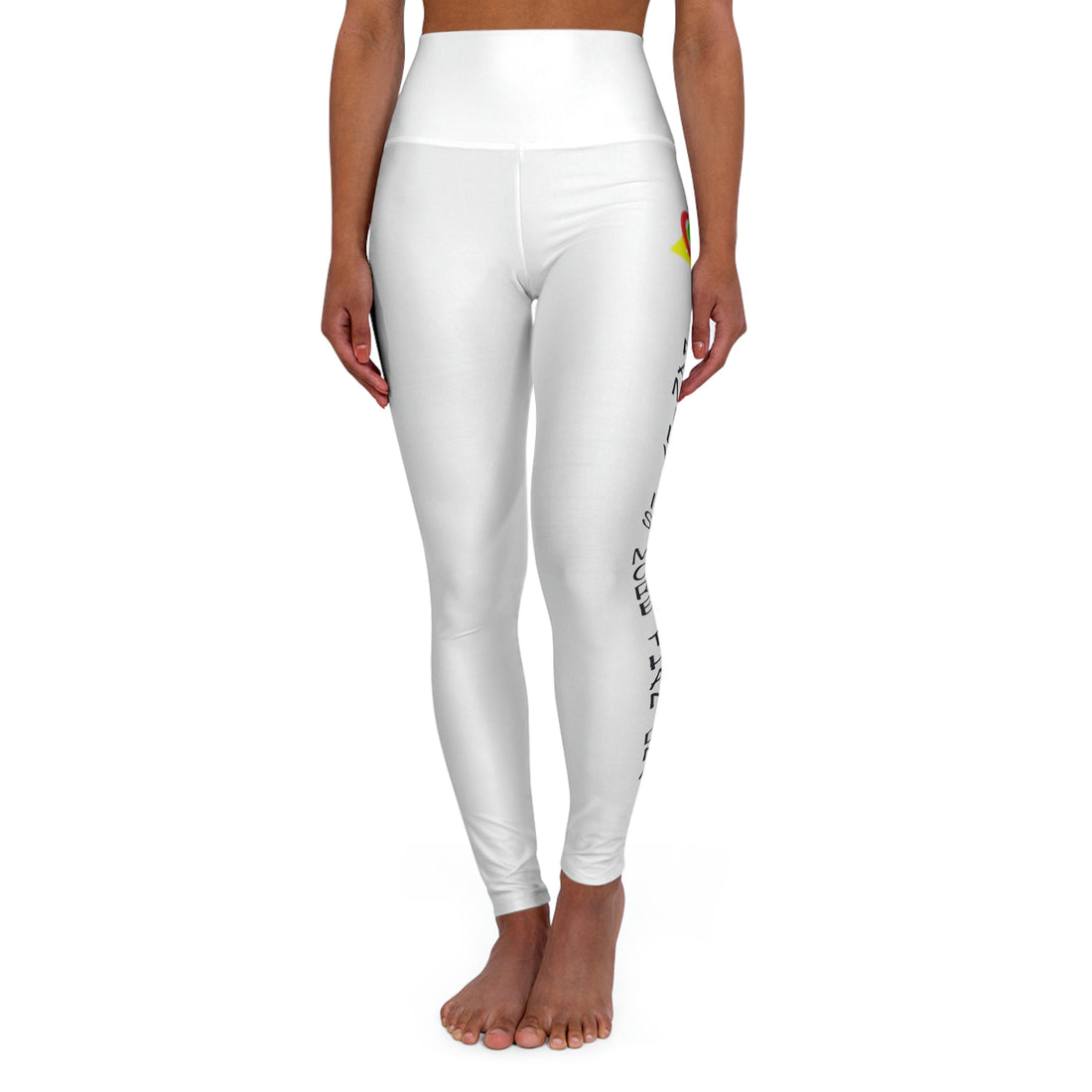 Family is more than DNA - White High Waisted Yoga Leggings