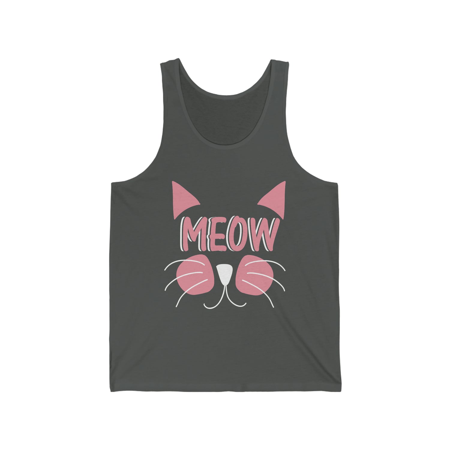 Meow - Unisex Jersey Tank Top