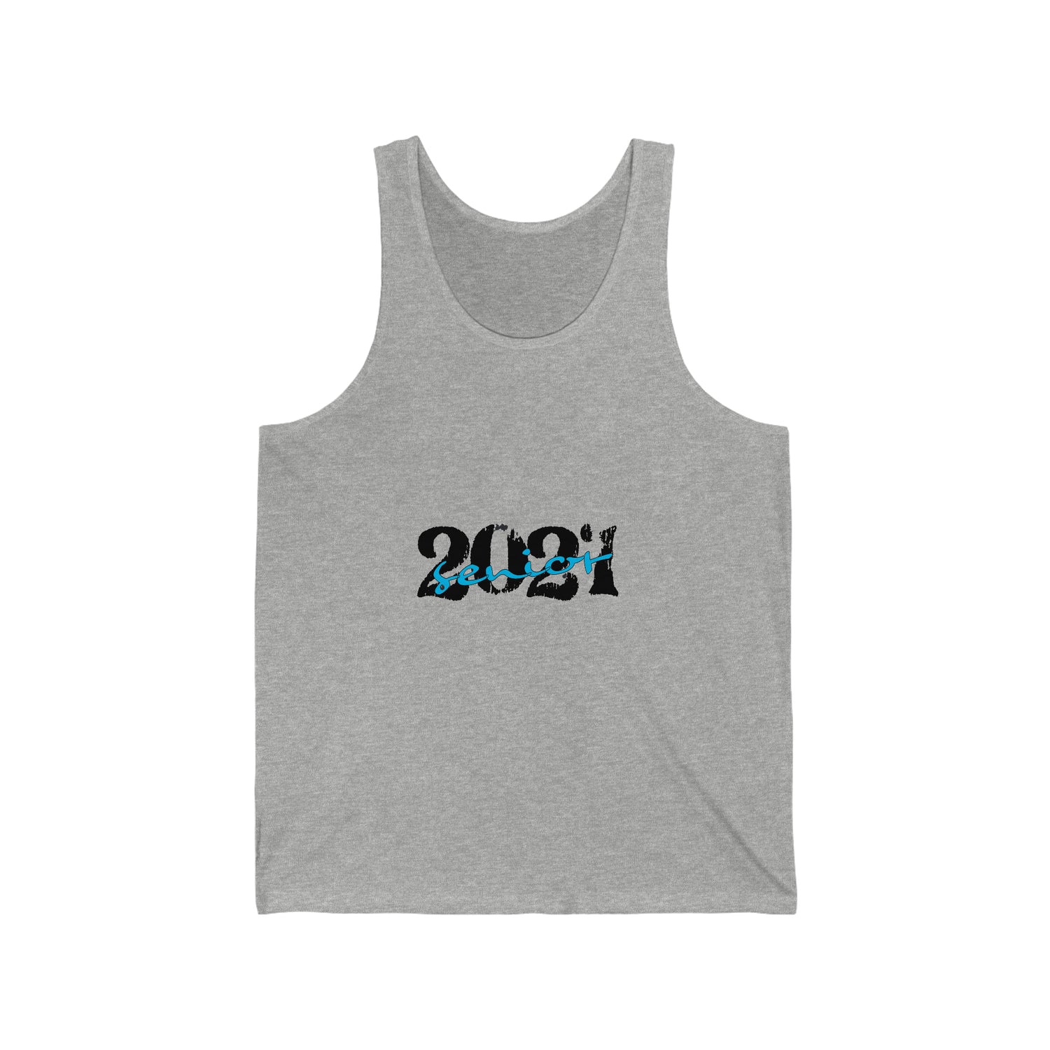 Senior With Class Year Customizable - Unisex Jersey Tank Top