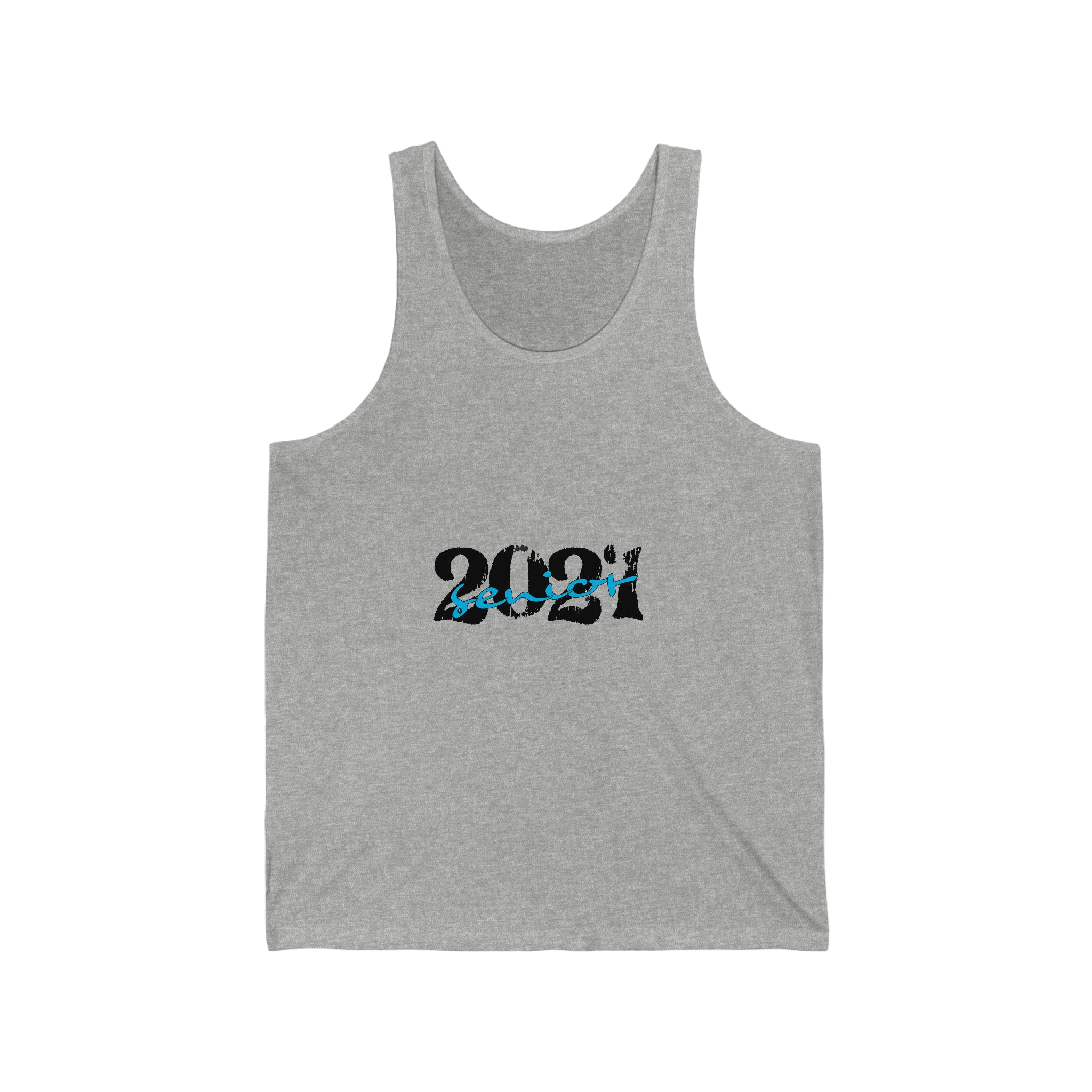 Senior With Class Year Customizable - Unisex Jersey Tank Top