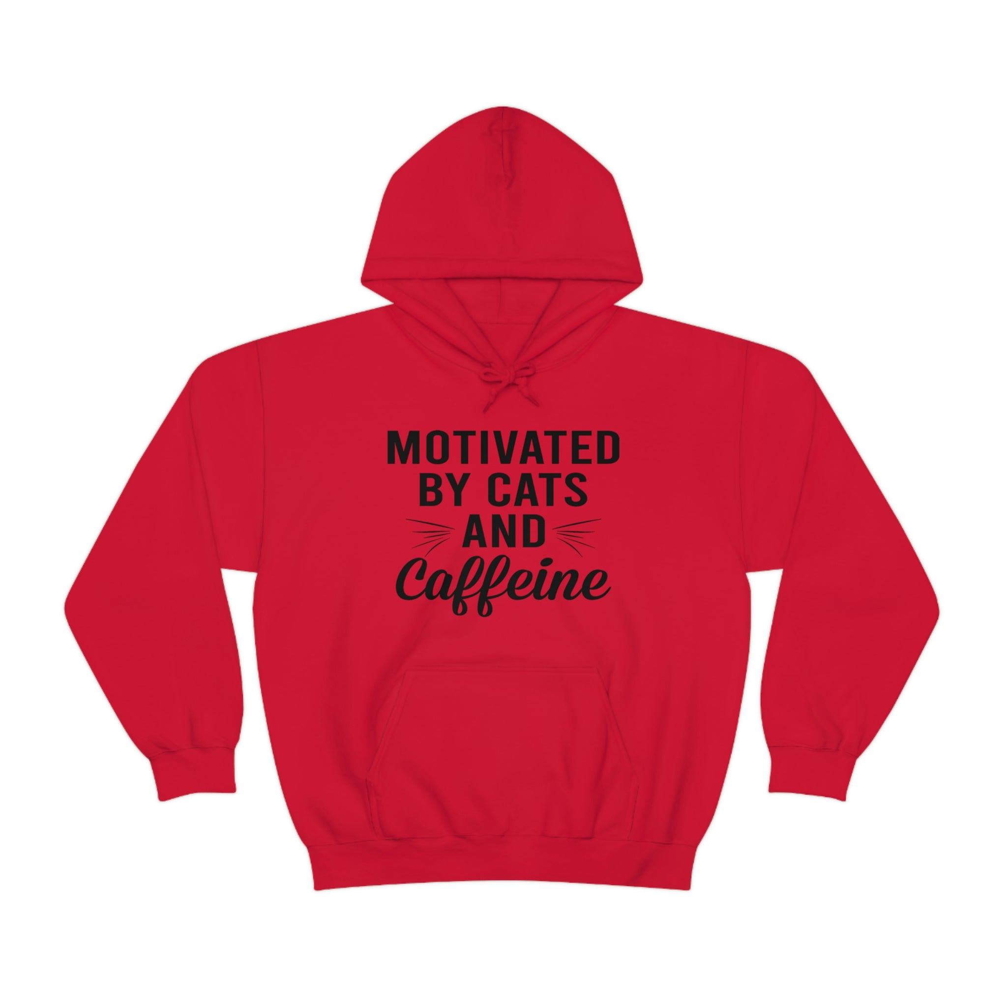 Motivated By Cats & Caffeine - Unisex Heavy Blend™ Hooded Sweatshirt