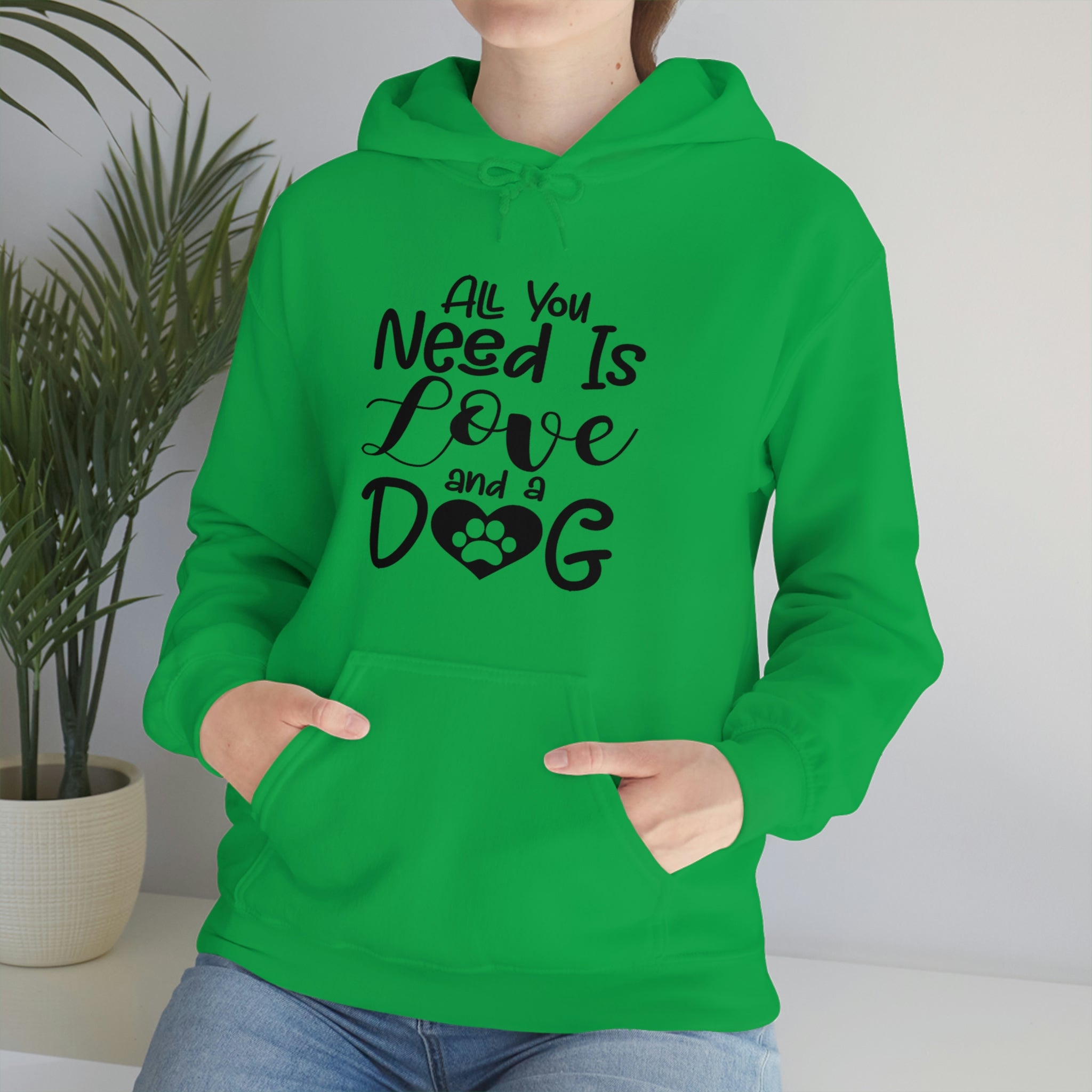 All You Need Is Love & A Dog - Unisex Heavy Blend™ Hooded Sweatshirt