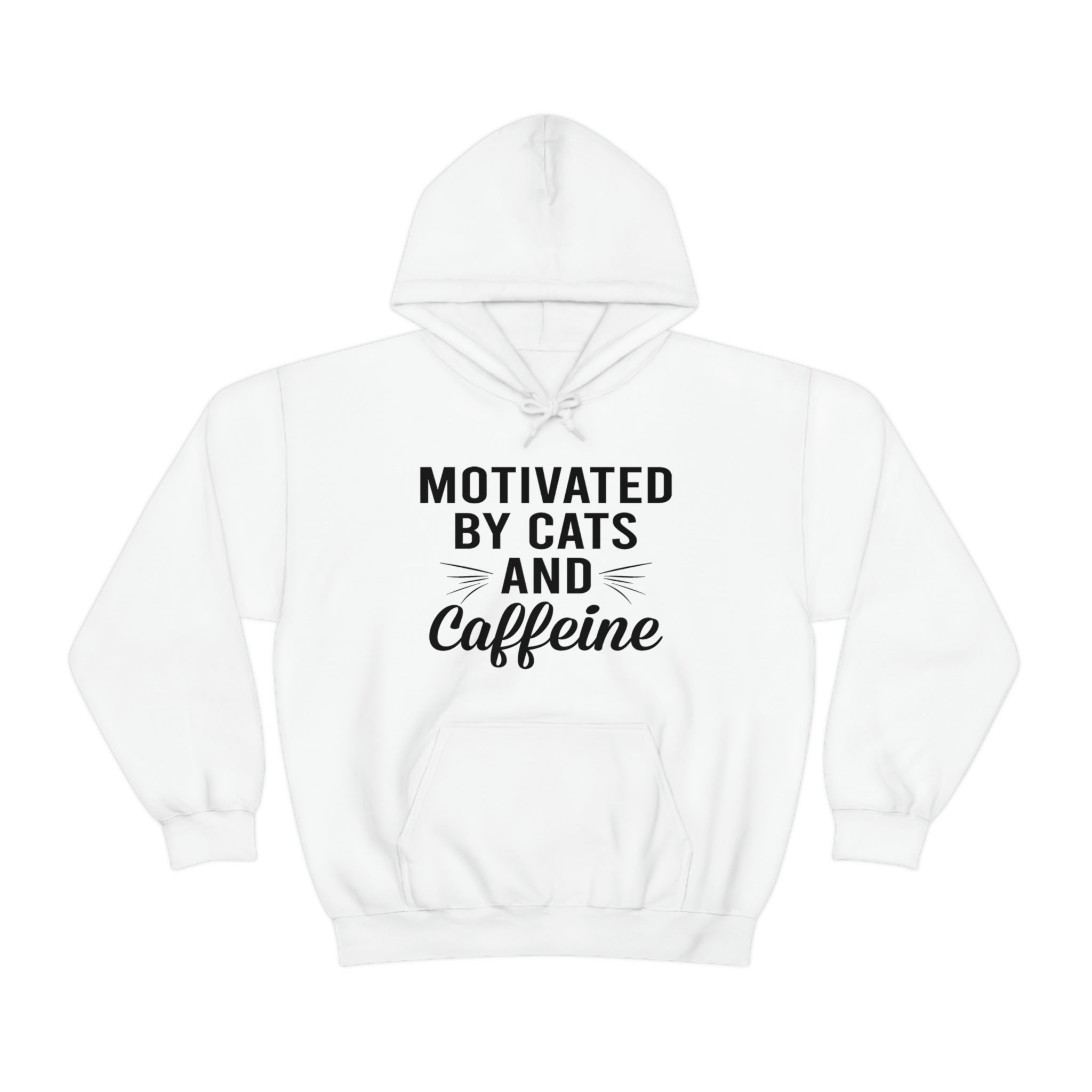 Motivated By Cats & Caffeine - Unisex Heavy Blend™ Hooded Sweatshirt