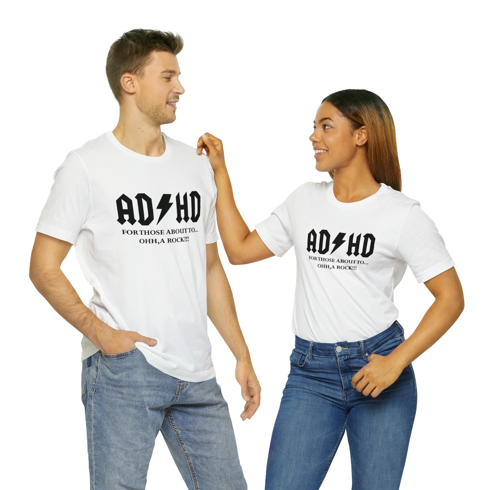 ADHD Look A Rock - Unisex Jersey Short Sleeve Tee