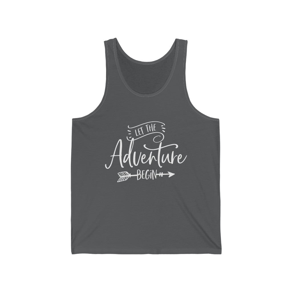 Let The Adventure Begin - Unisex Jersey Tank Top