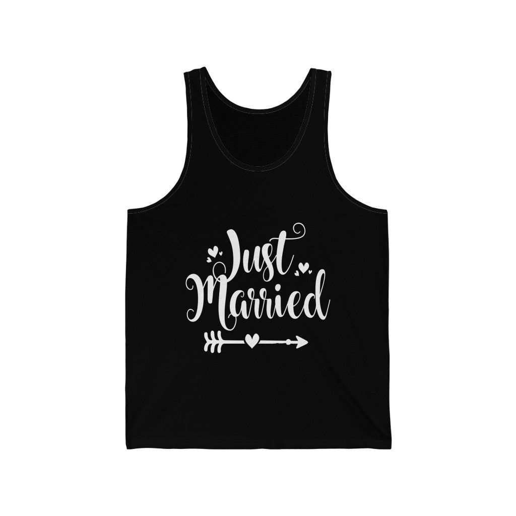 Just Married - Unisex Jersey Tank Top