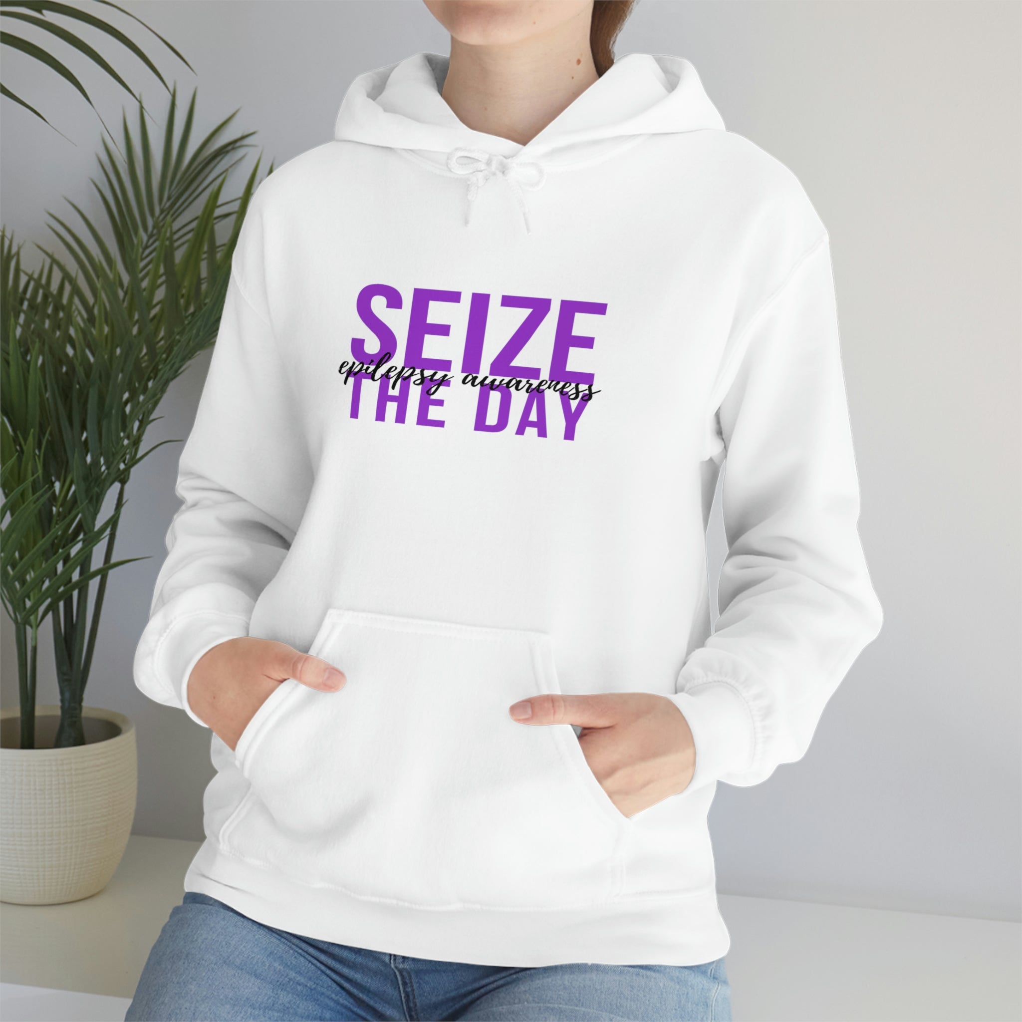 Seize The Day Epilepsy Awareness - Unisex Heavy Blend™ Hooded Sweatshirt