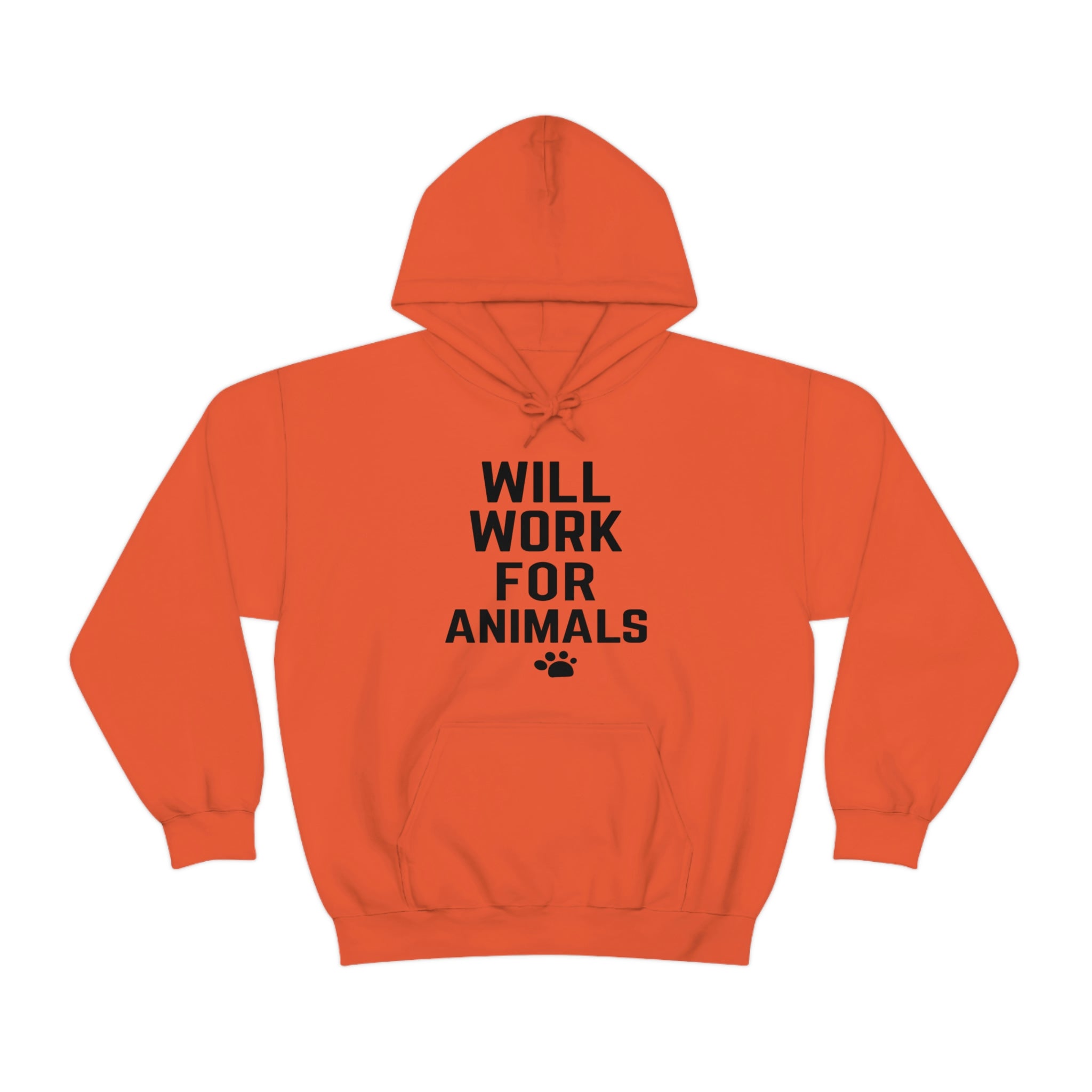 Will Work For Animals - Unisex Heavy Blend™ Hooded Sweatshirt