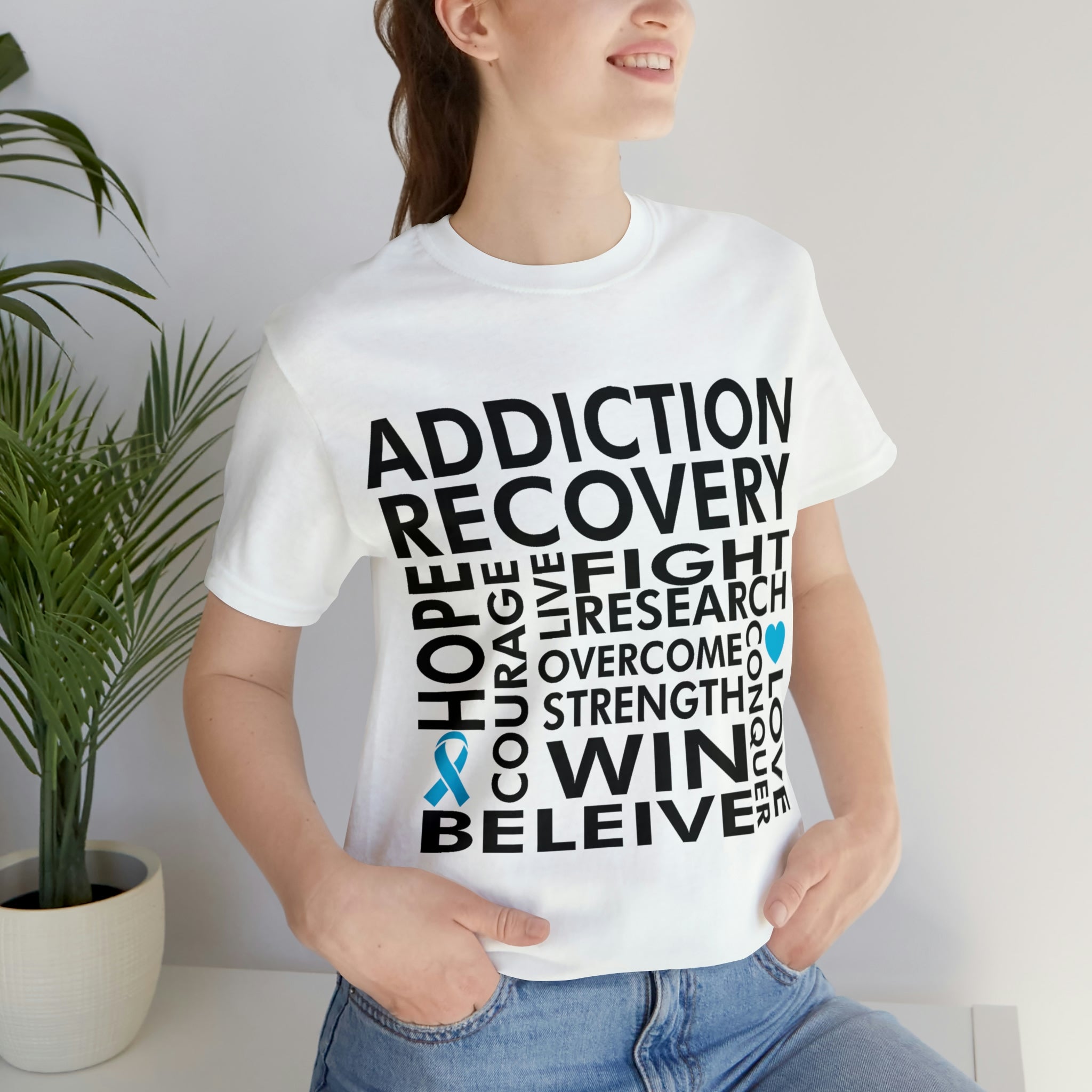 Addiction Recovery - Unisex Jersey Short Sleeve Tee