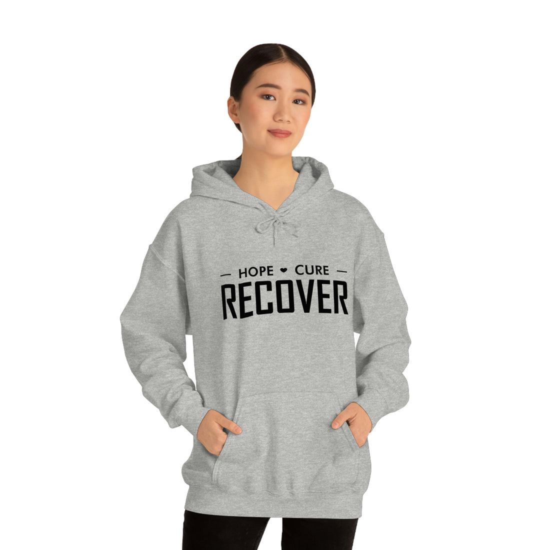 Hope Cure Recover - Unisex Heavy Blend™ Hooded Sweatshirt