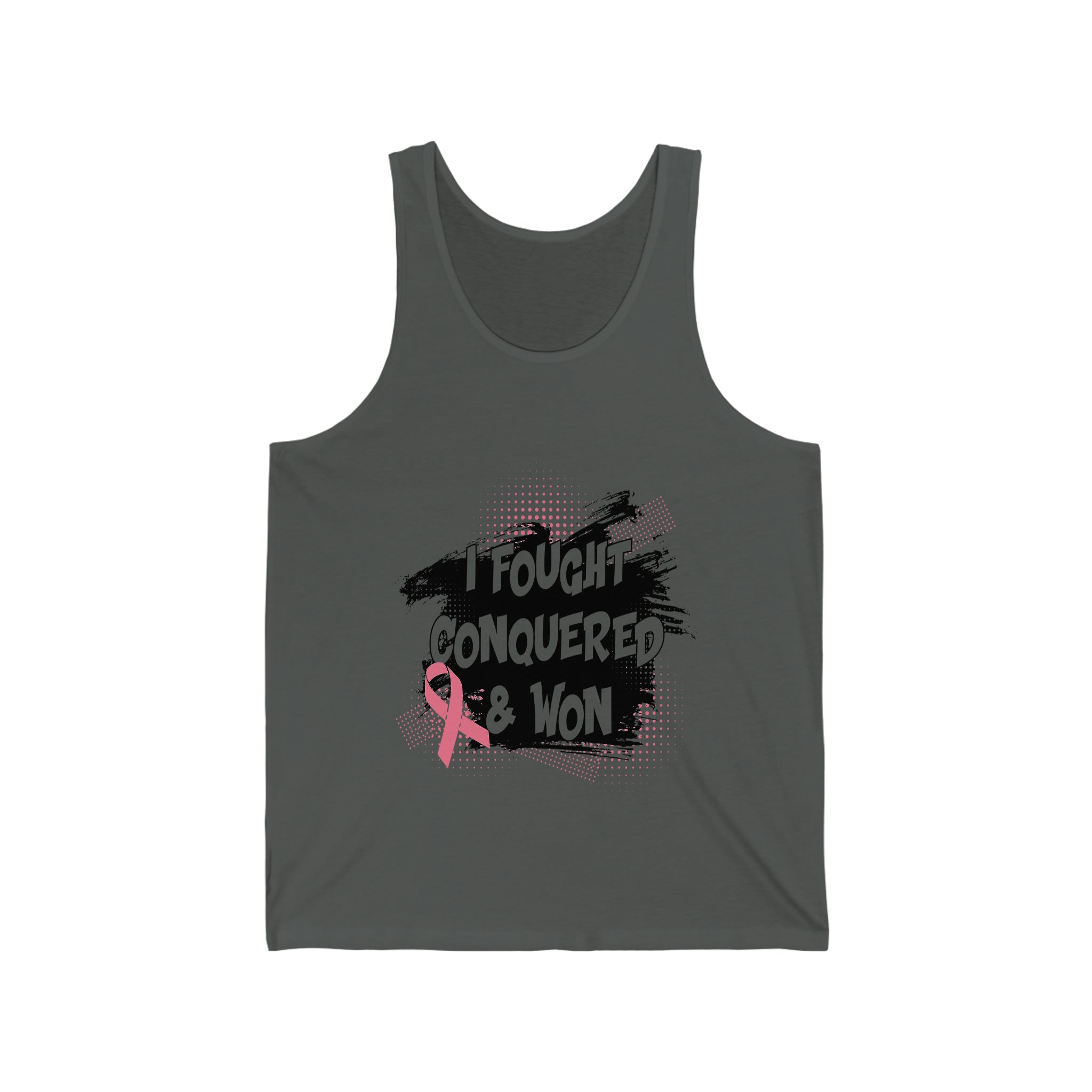 I Fought Conquered & Won - Unisex Jersey Tank Top