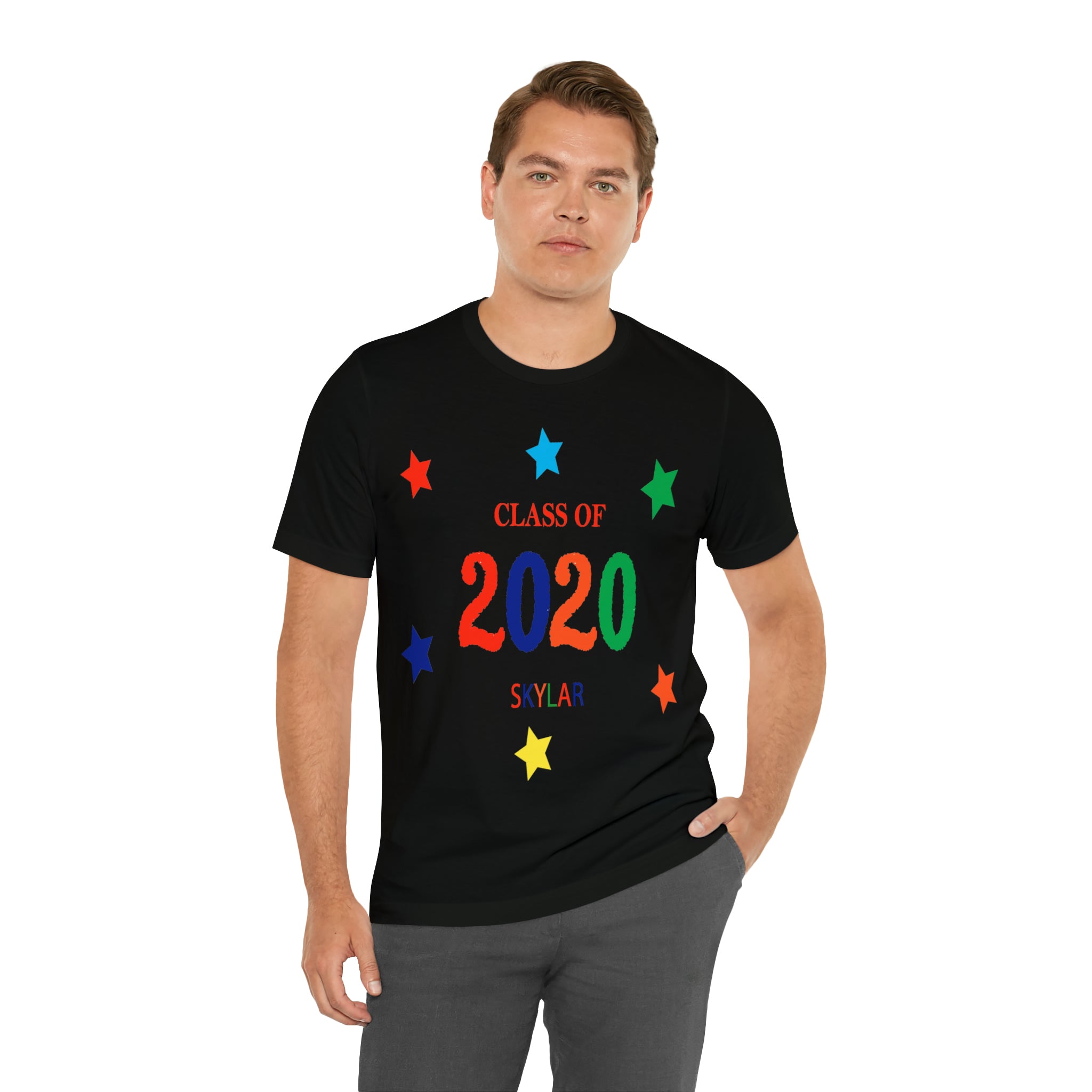 Customizable Class of Year & Name - Unisex Jersey Short Sleeve Tee