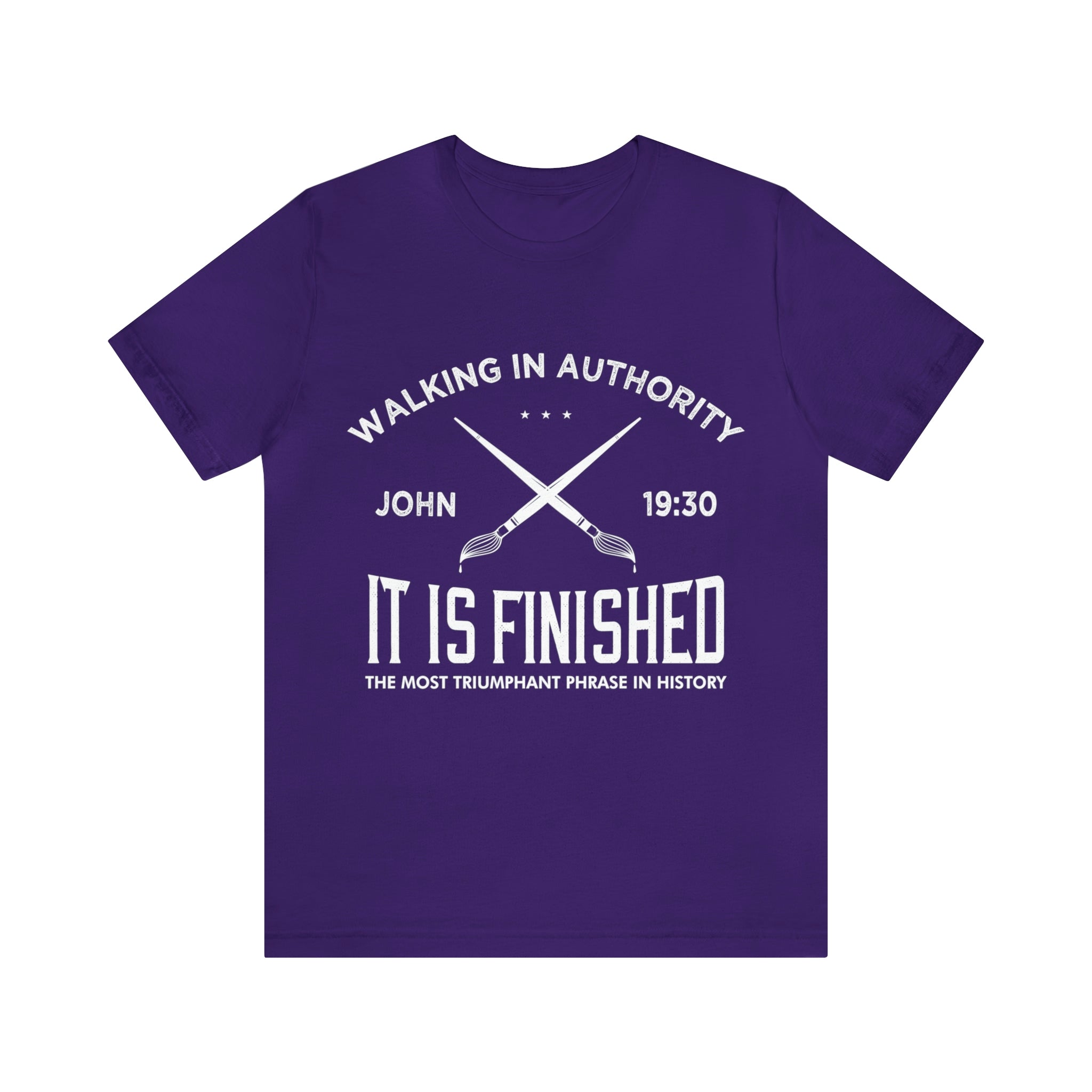 John 19:30 It Is Finished - Unisex Jersey Short Sleeve Tee