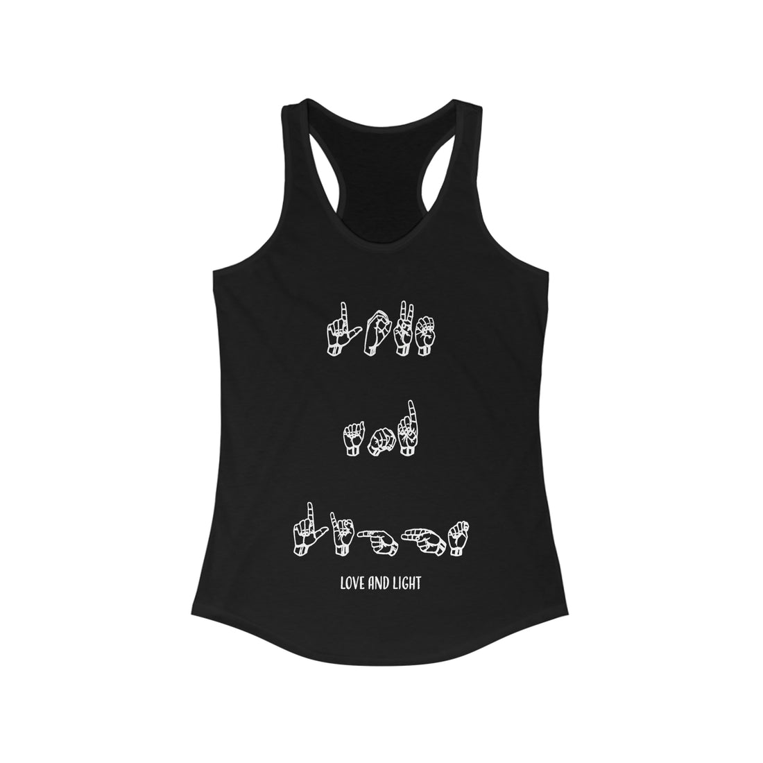 ASL - Love & Light - Racerback Tank Top