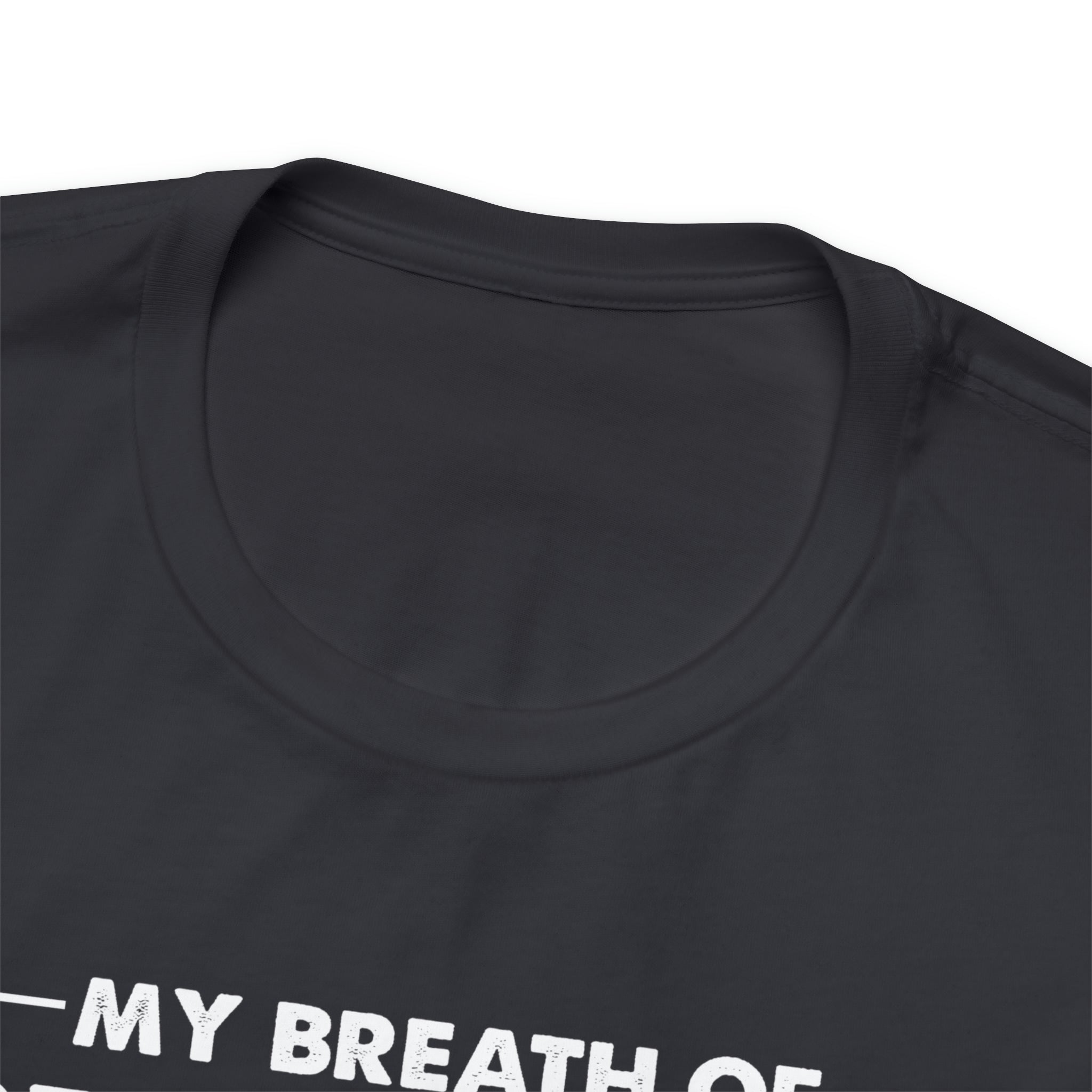My Breath Of Fresh Air Is The Smell Of My Horse - Unisex Jersey Short Sleeve Tee