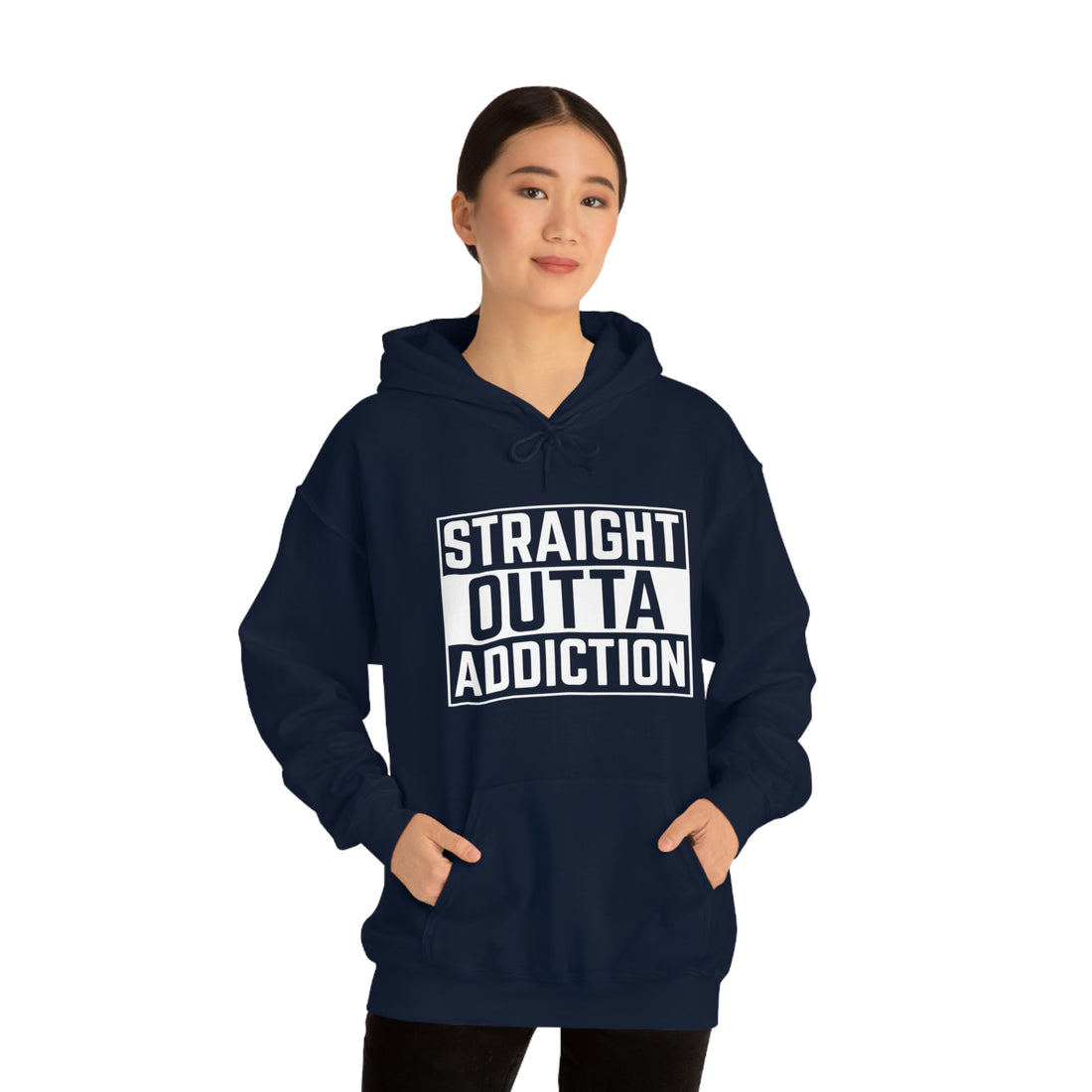 Straight Outta Addiction - Unisex Heavy Blend™ Hooded Sweatshirt