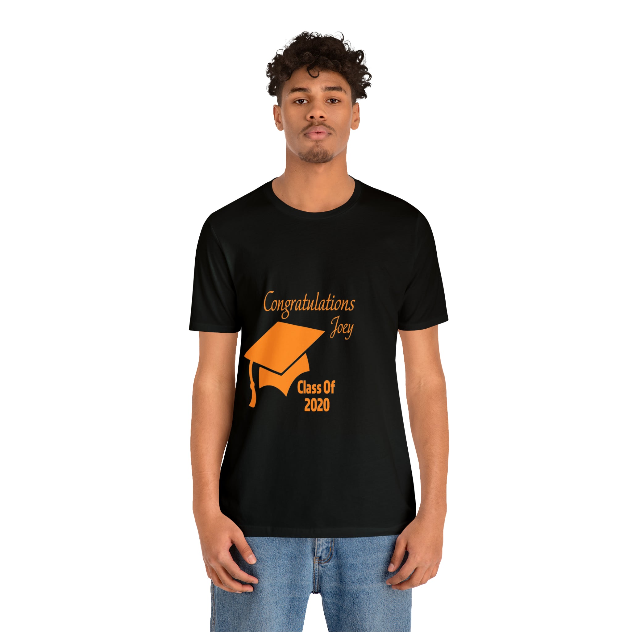 Congratulations With Year & Name Customizable - Unisex Jersey Short Sleeve Tee