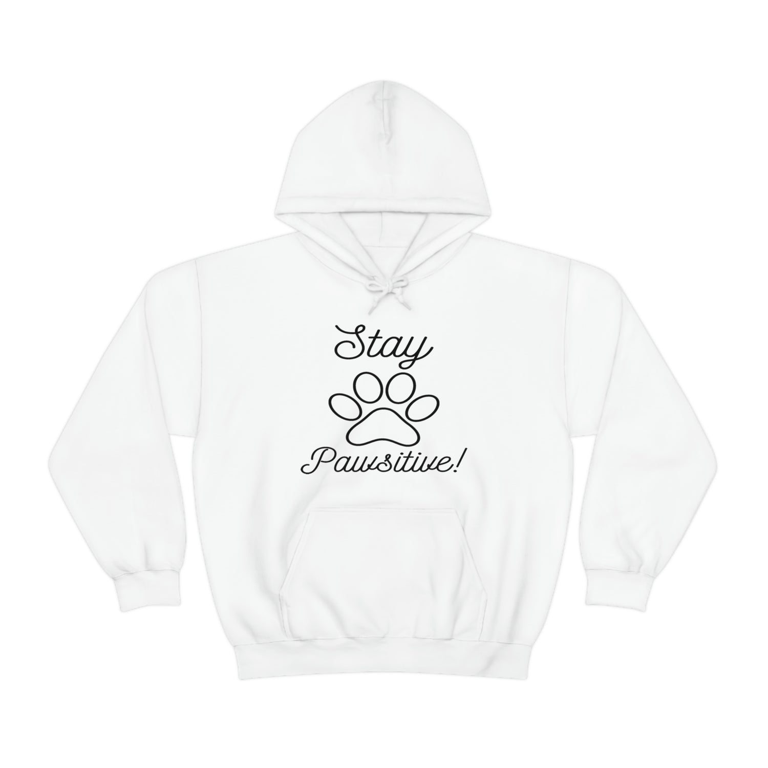 Stay Pawsitive - Unisex Heavy Blend™ Hooded Sweatshirt