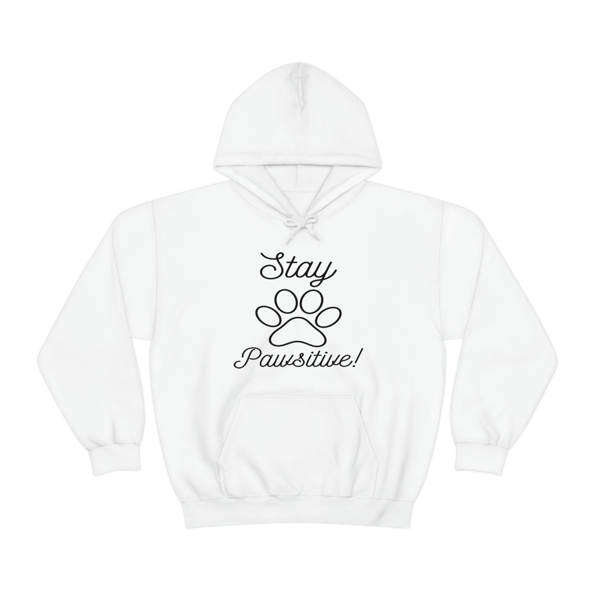 Stay Pawsitive - Unisex Heavy Blend™ Hooded Sweatshirt