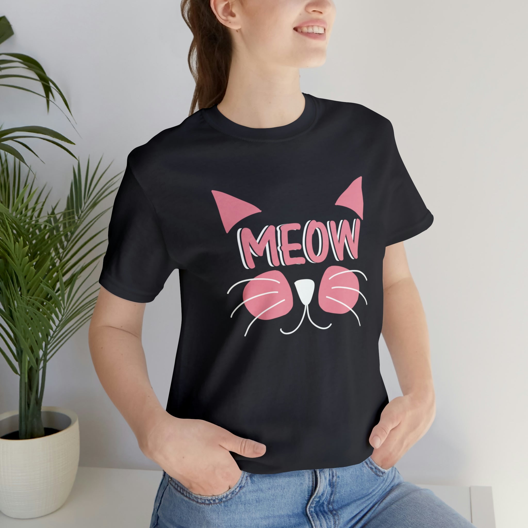 Meow - Unisex Jersey Short Sleeve Tee