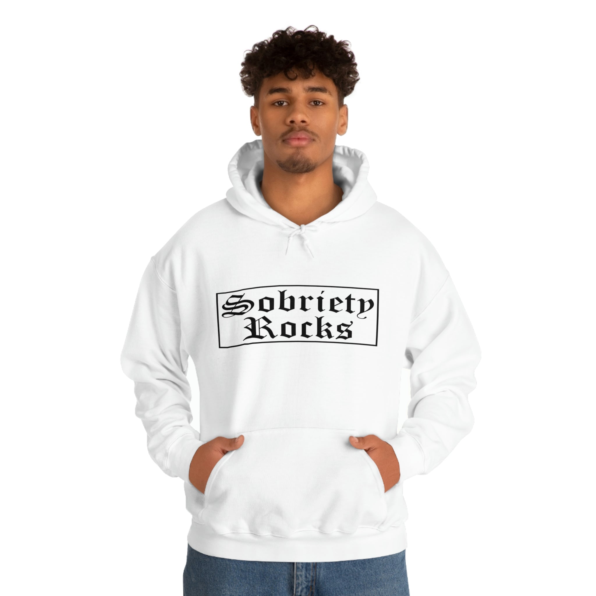 Sobriety Rocks - Unisex Heavy Blend™ Hooded Sweatshirt