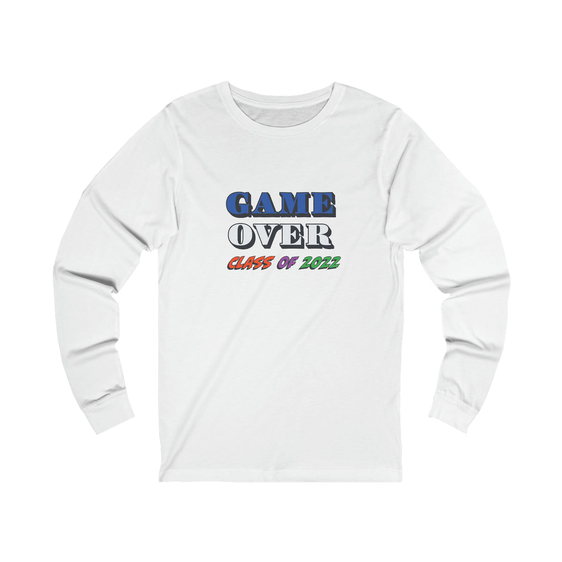 Game Over With Class Year Customizable - Unisex Jersey Long Sleeve Tee