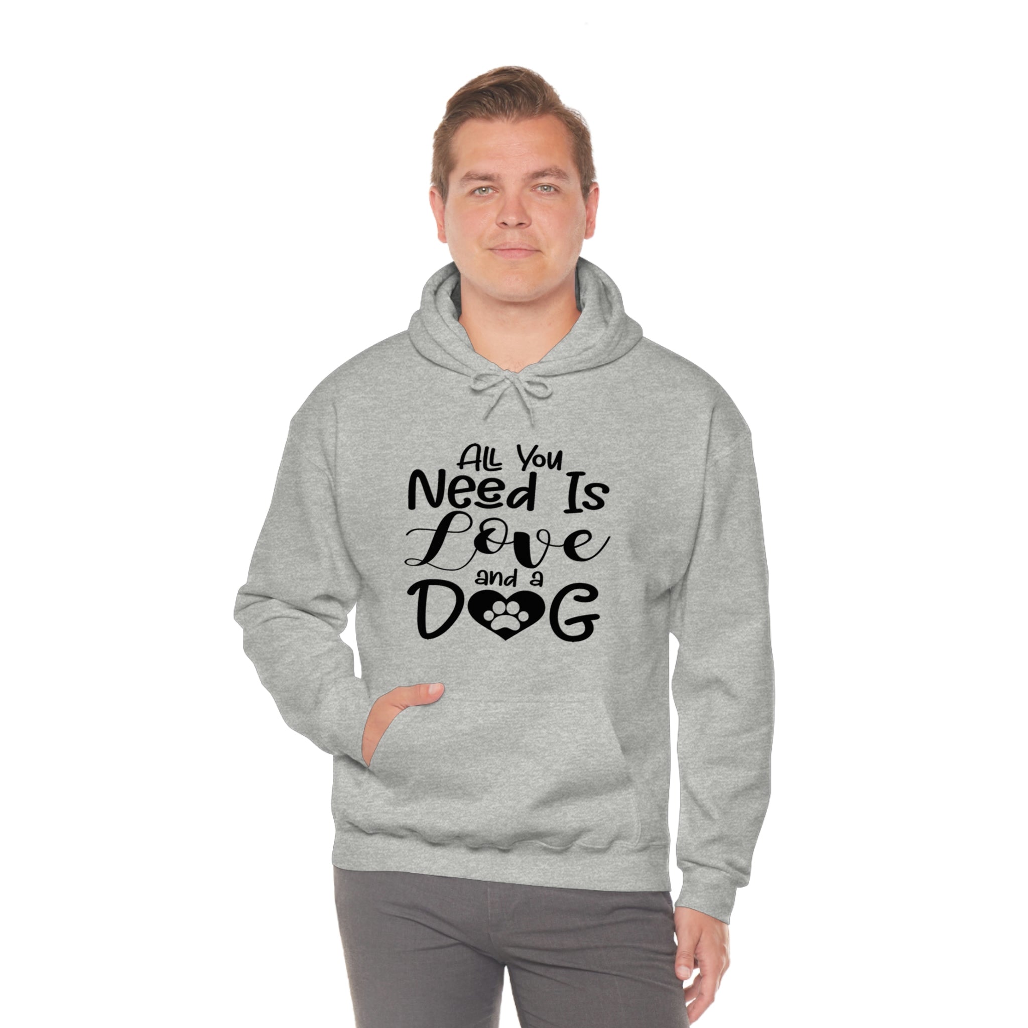All You Need Is Love & A Dog - Unisex Heavy Blend™ Hooded Sweatshirt