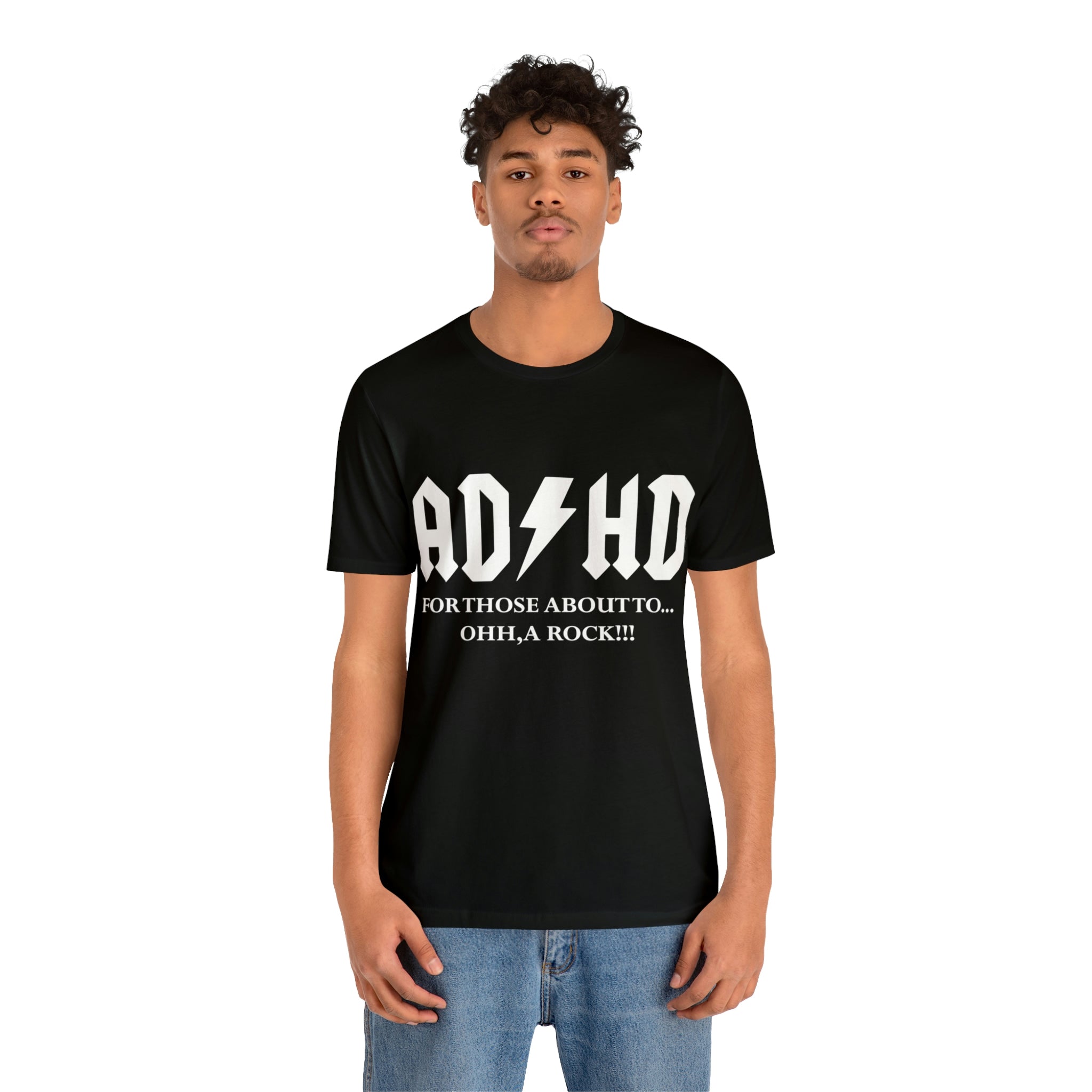 ADHD Look A Rock - Unisex Jersey Short Sleeve Tee