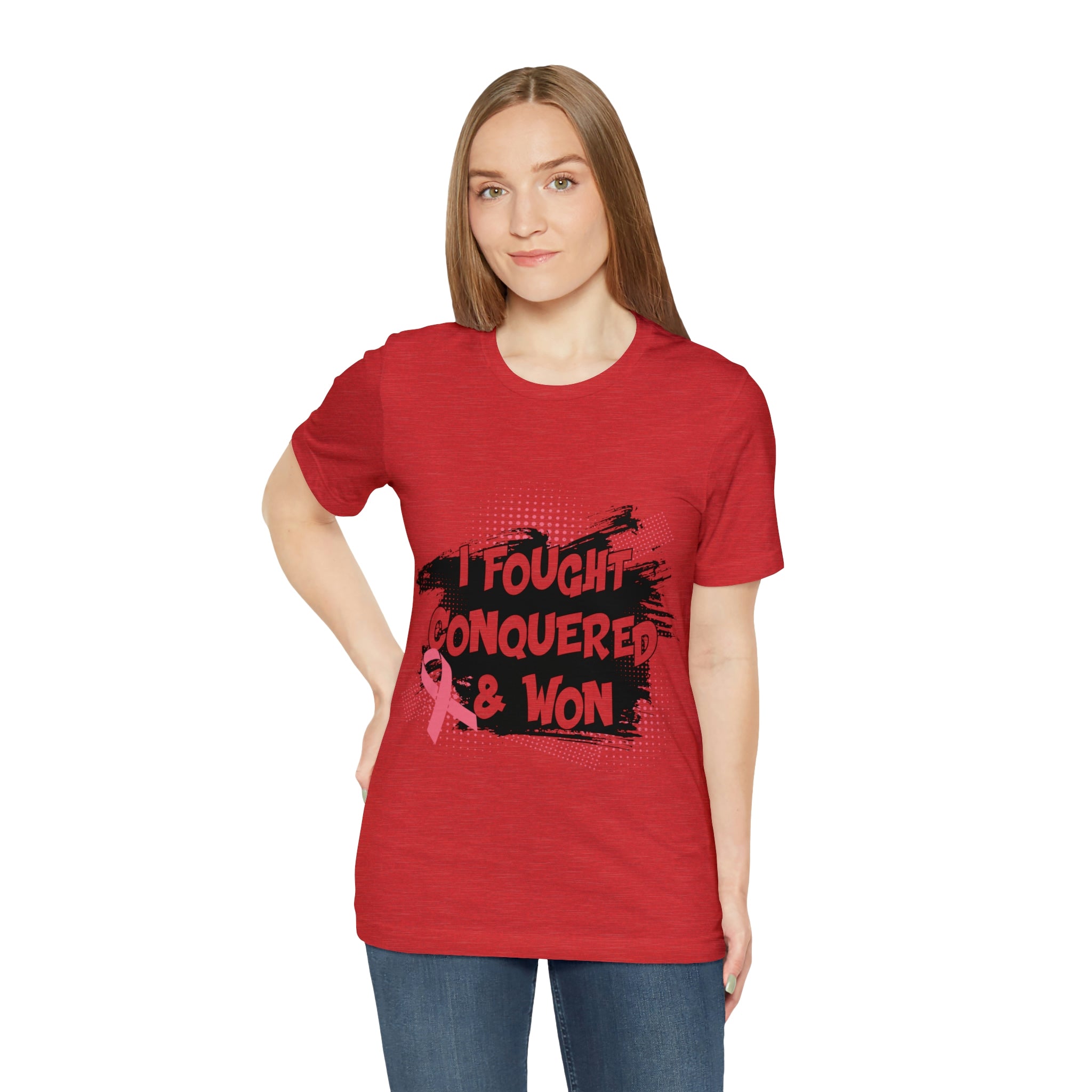 I Fought Conquered & Won - Unisex Jersey Short Sleeve Tee