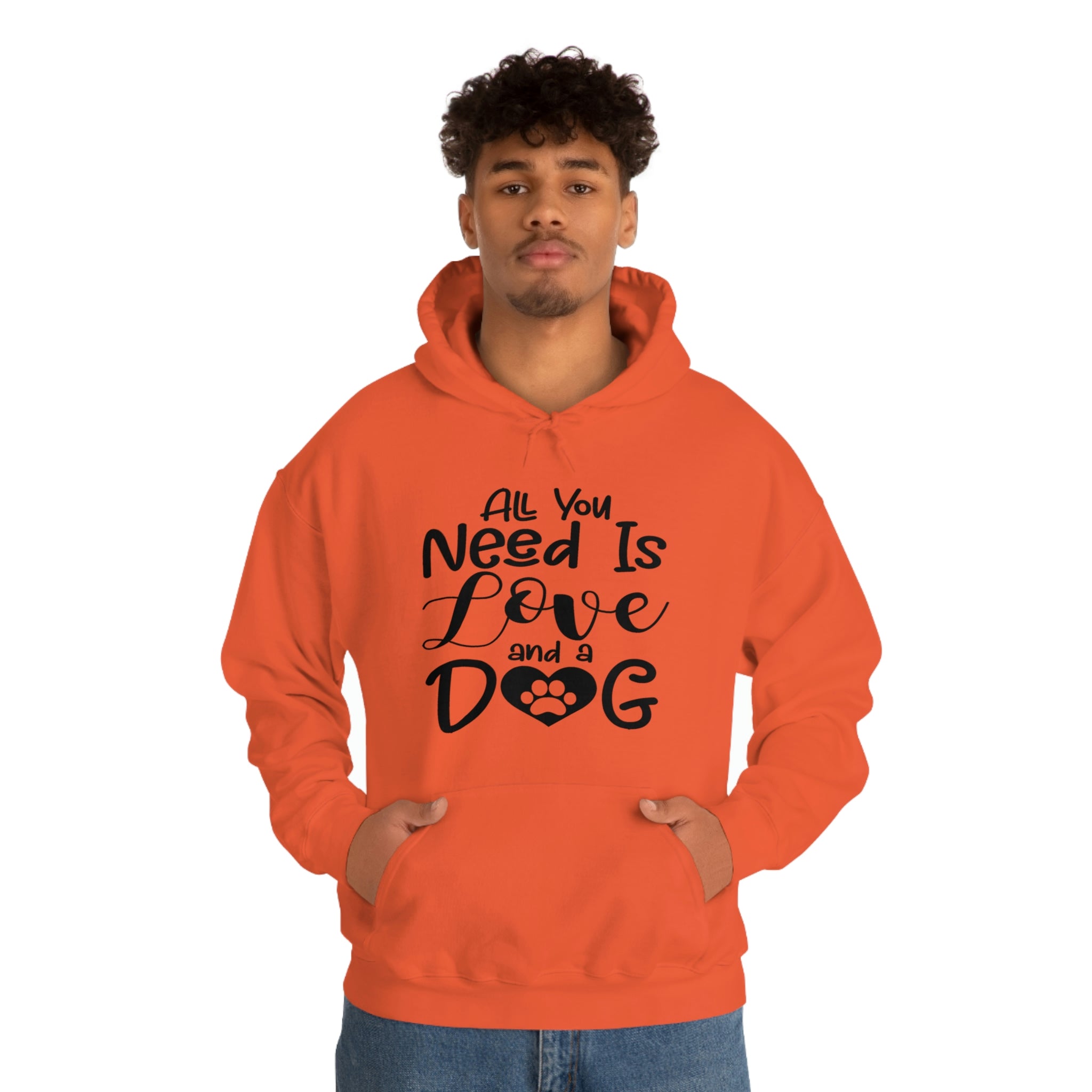 All You Need Is Love & A Dog - Unisex Heavy Blend™ Hooded Sweatshirt