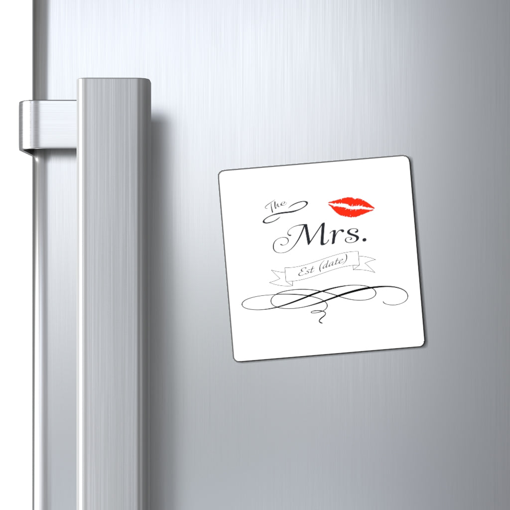 The Mrs. Established Wedding Date Customizable - Magnet