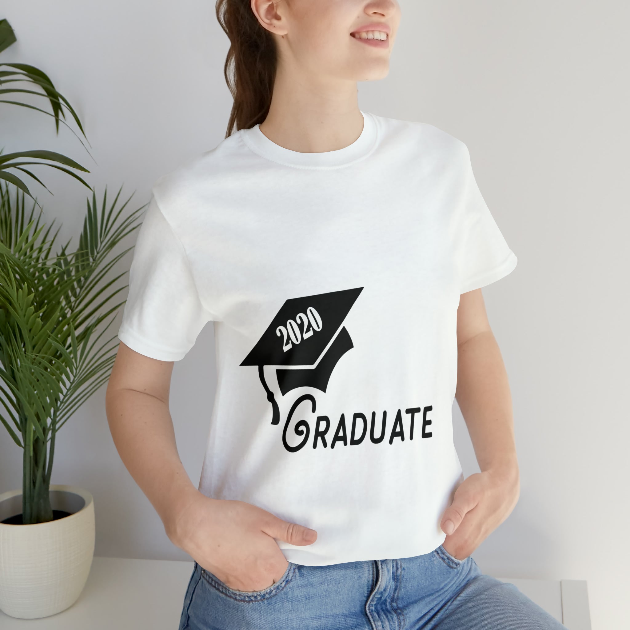 Graduate! Class Year Customizable- Unisex Jersey Short Sleeve Tee