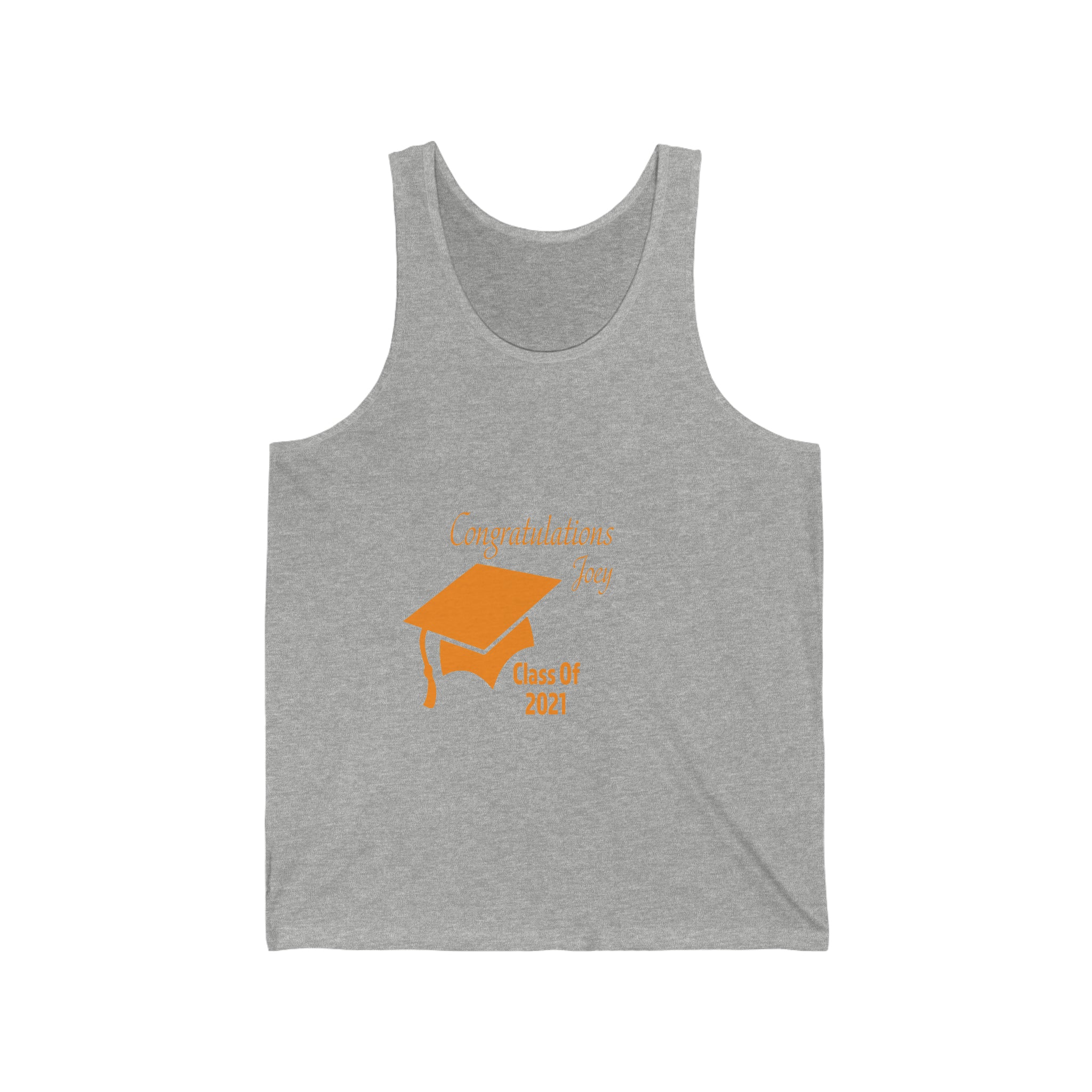 Congratulations With Year & Name Customizable - Unisex Jersey Tank Top