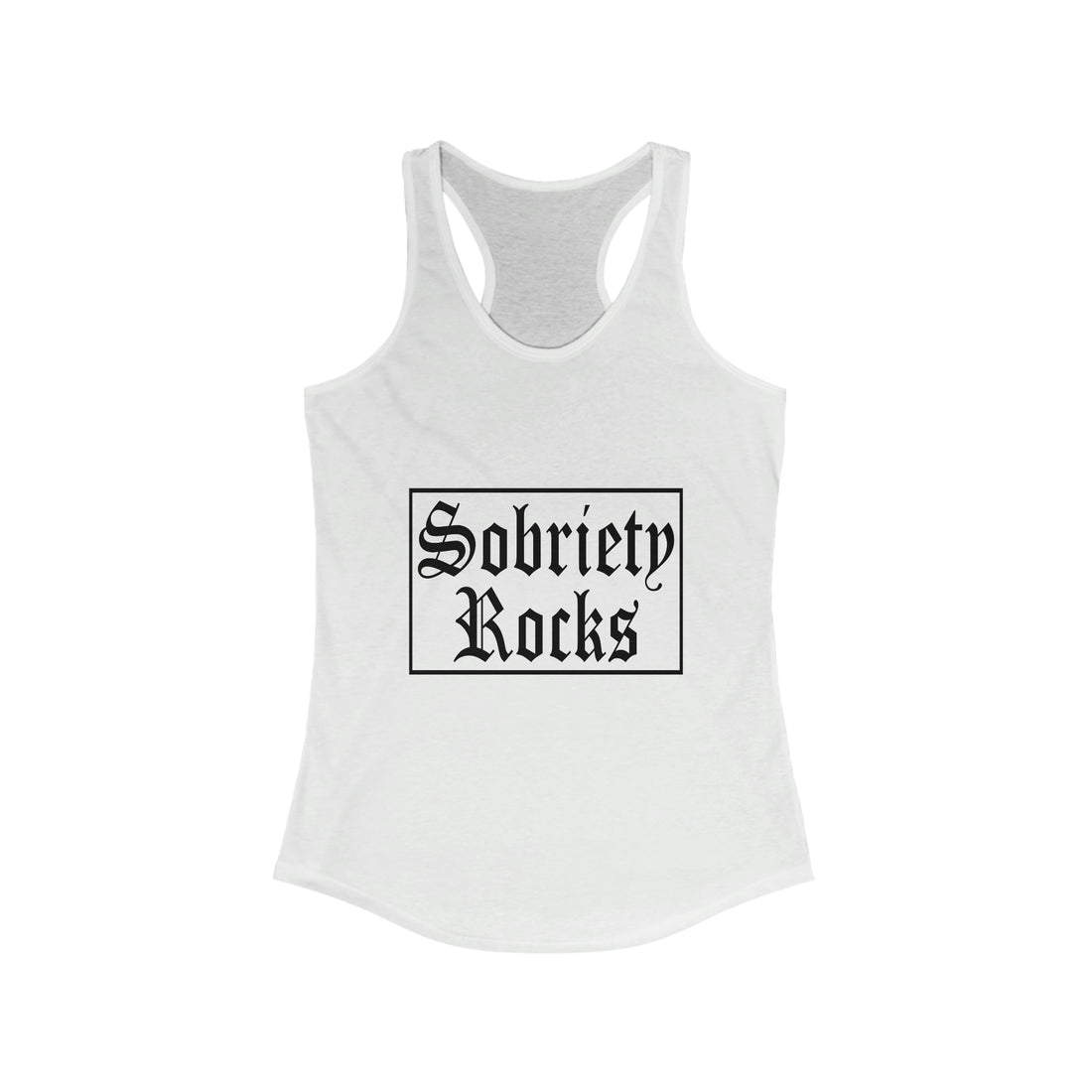 Sobriety Rocks - Racerback Tank Top