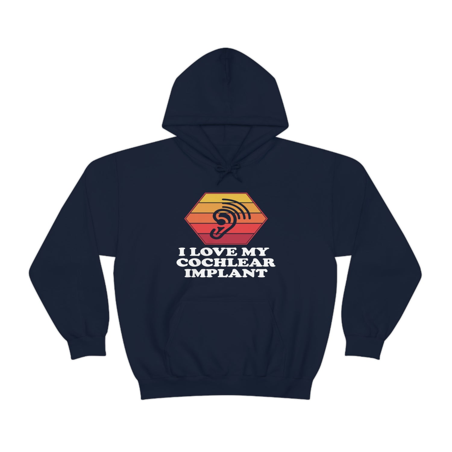 I Love My Cochlear Implant  - Unisex Heavy Blend™ Hooded Sweatshirt