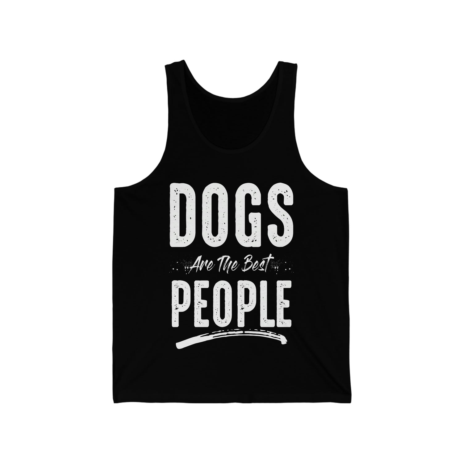 Dogs Are The Best People - Unisex Jersey Tank Top