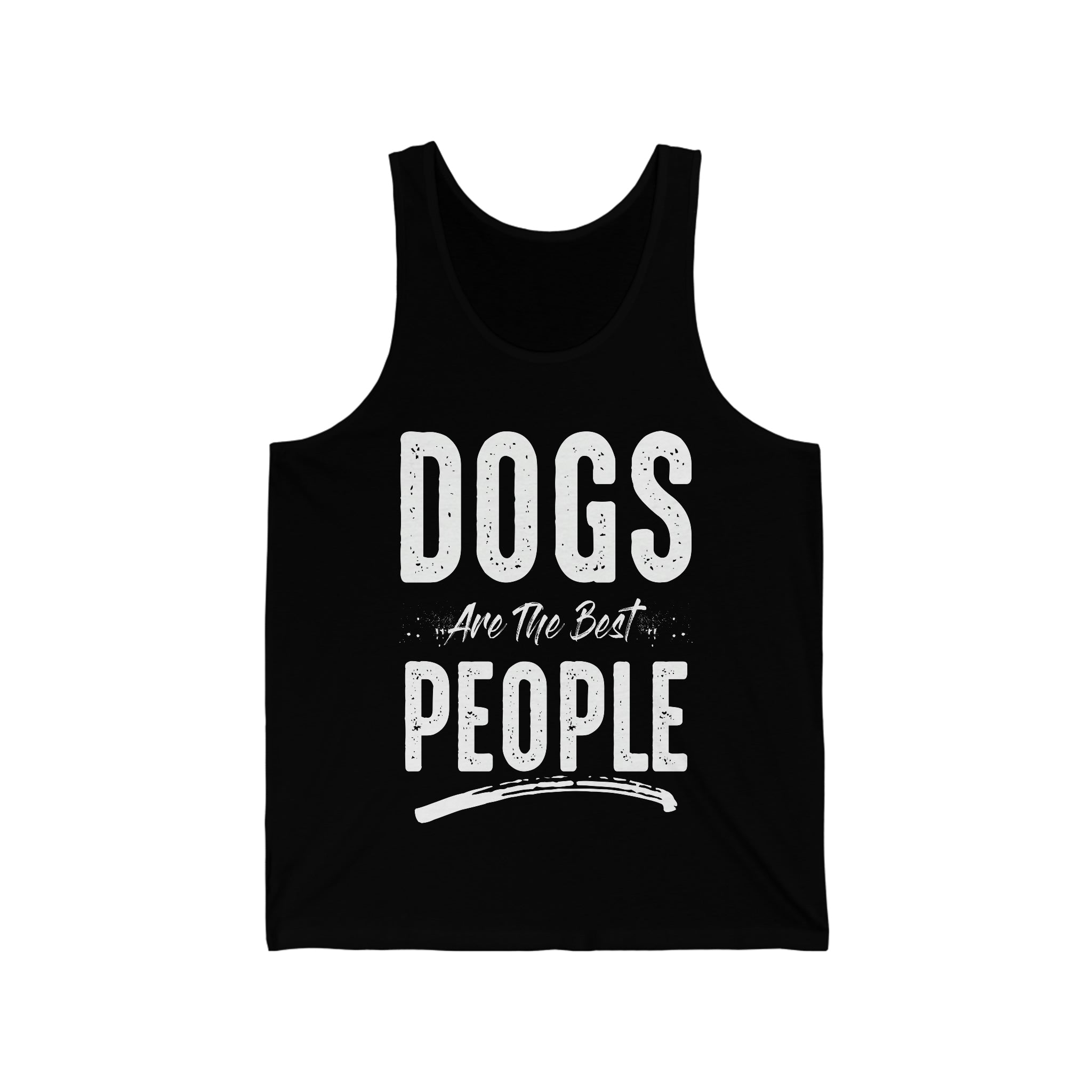 Dogs Are The Best People - Unisex Jersey Tank Top
