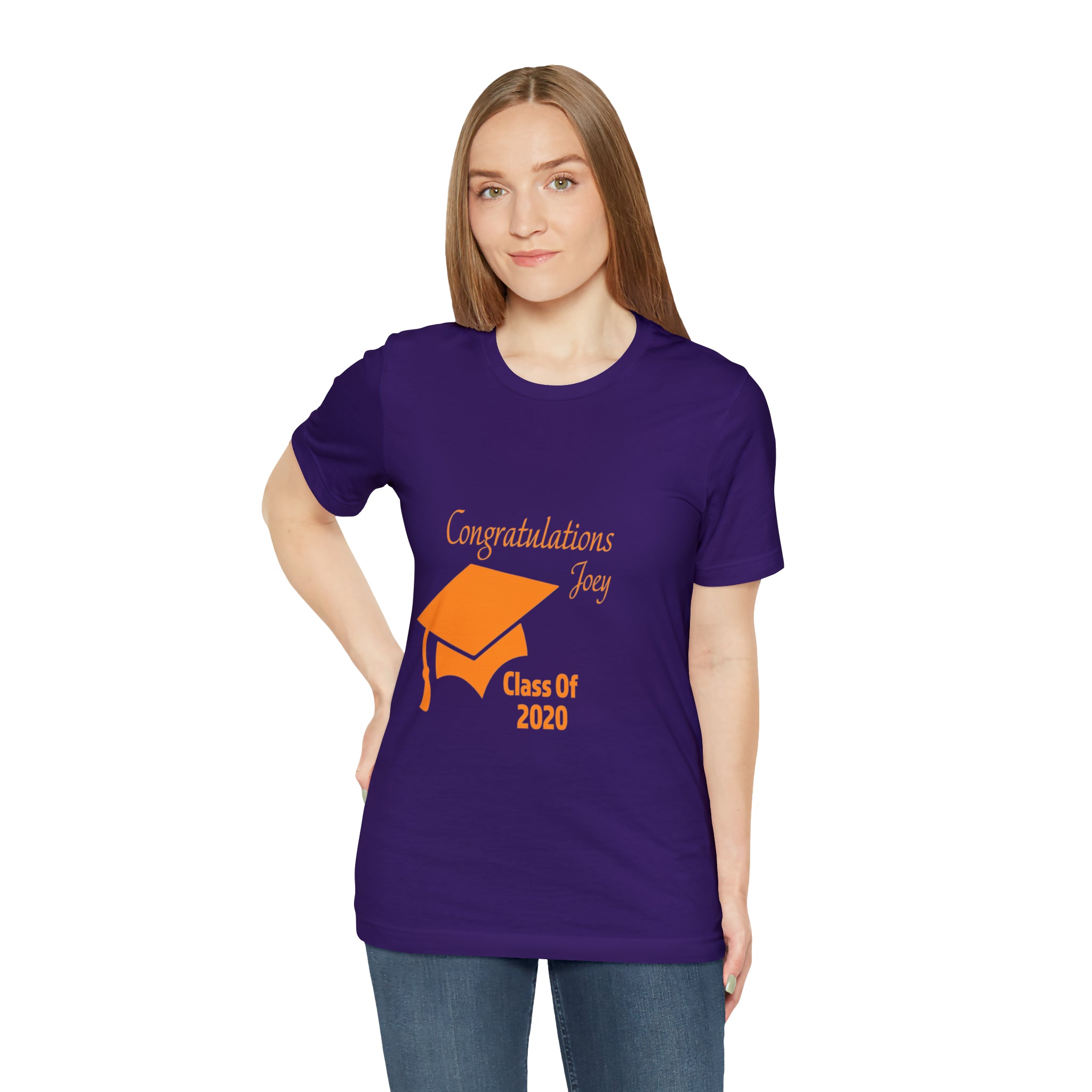 Congratulations With Year & Name Customizable - Unisex Jersey Short Sleeve Tee