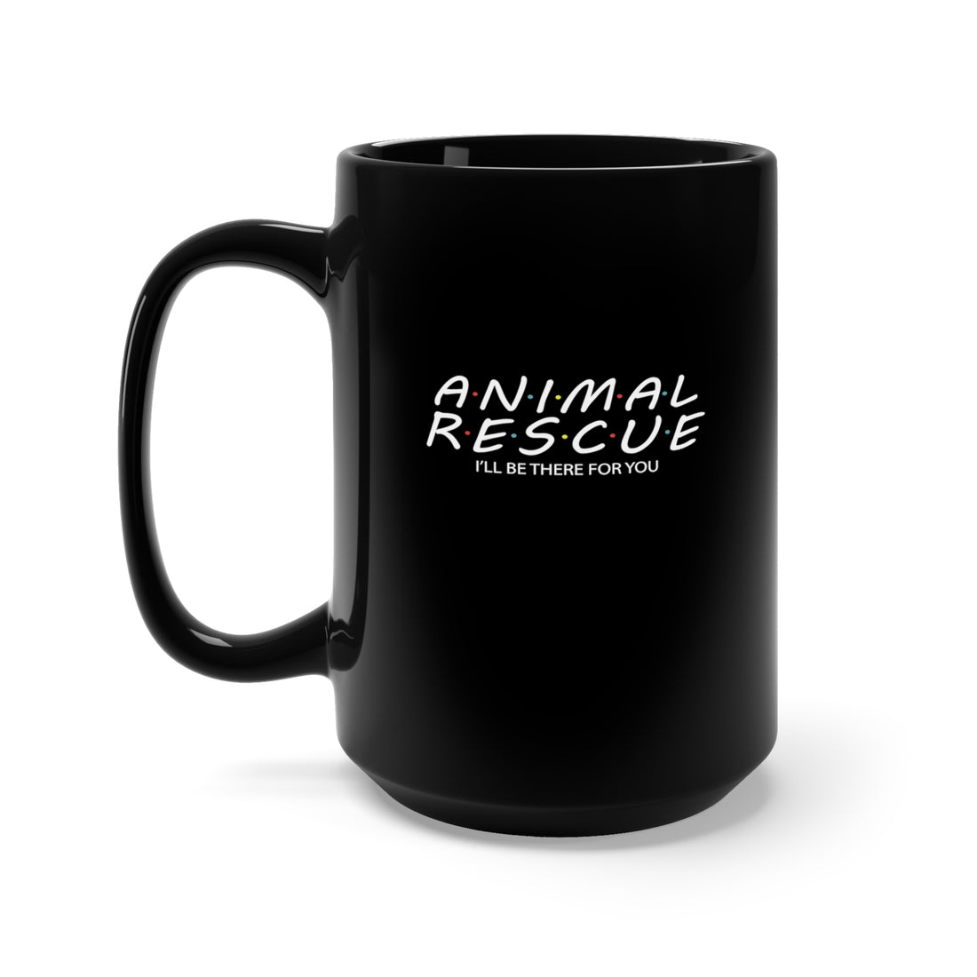 Animal Rescue - Large 15oz Black Mug